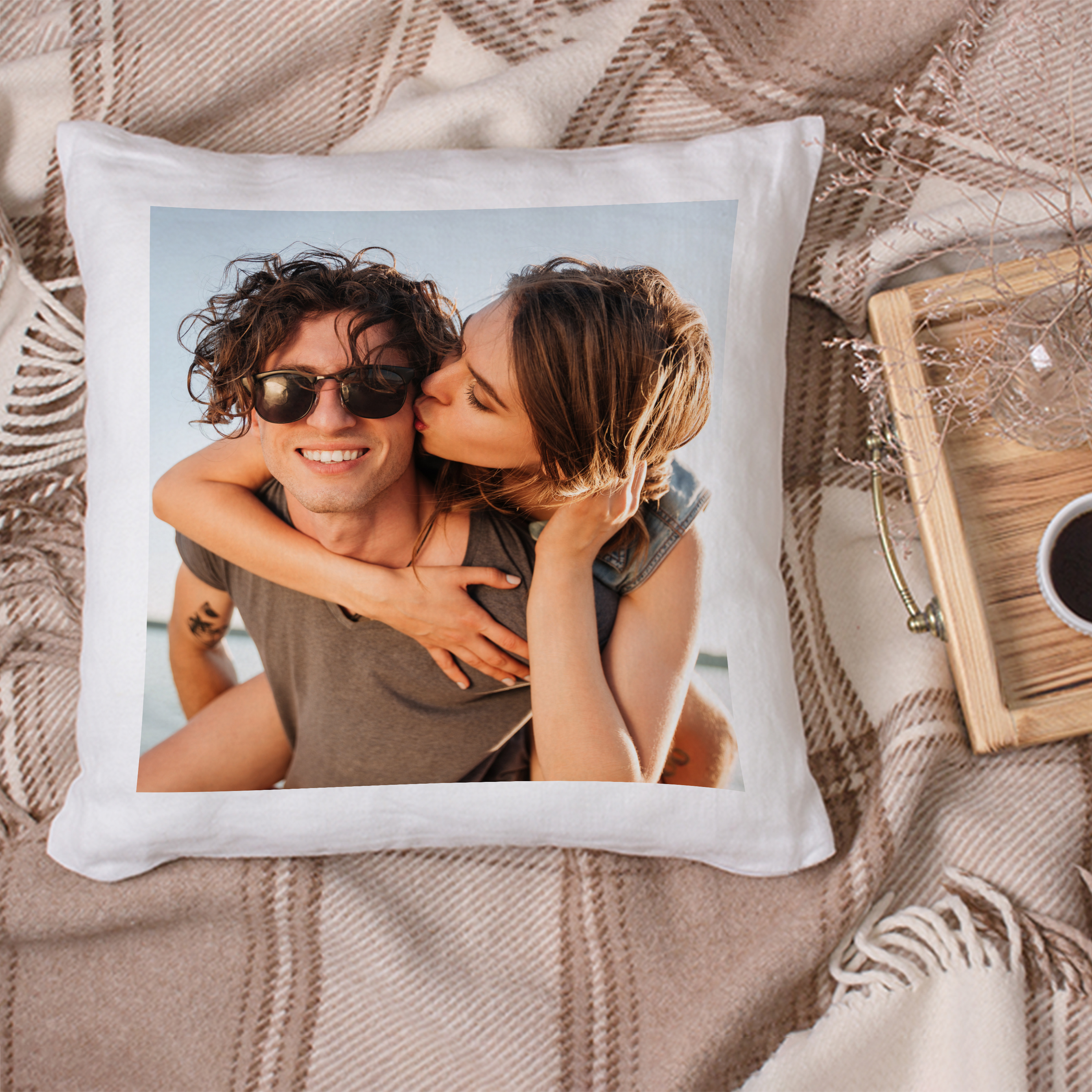 Fotokissen Naturweiß 5