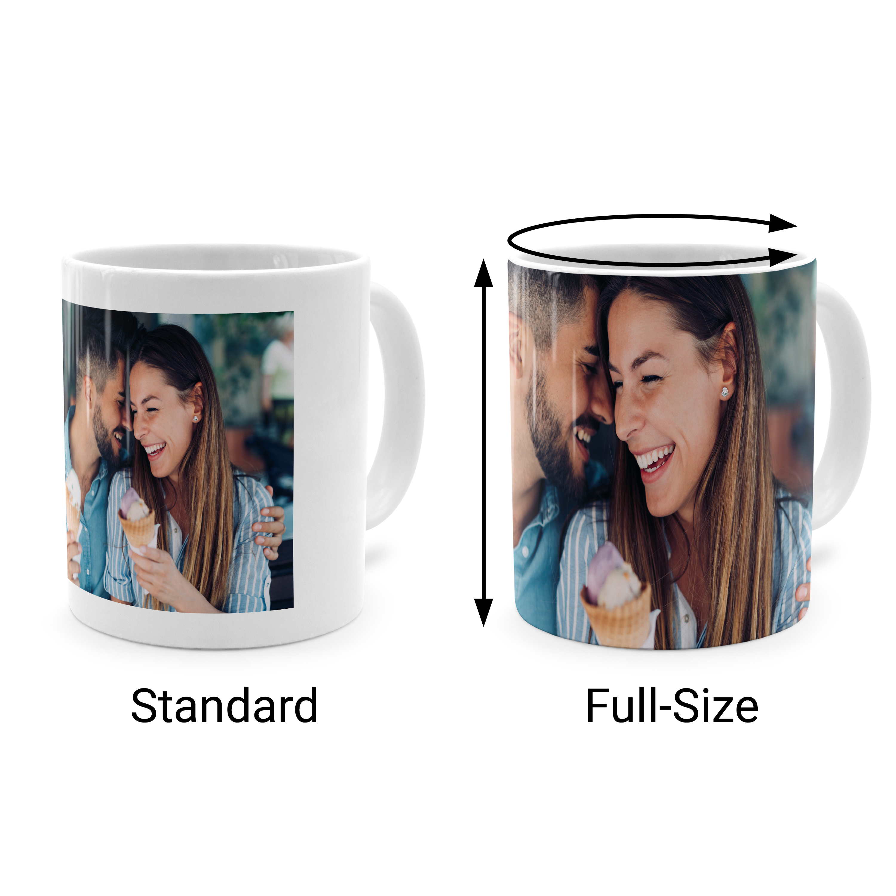 Kaffeebecher Weiß Full-Size 2