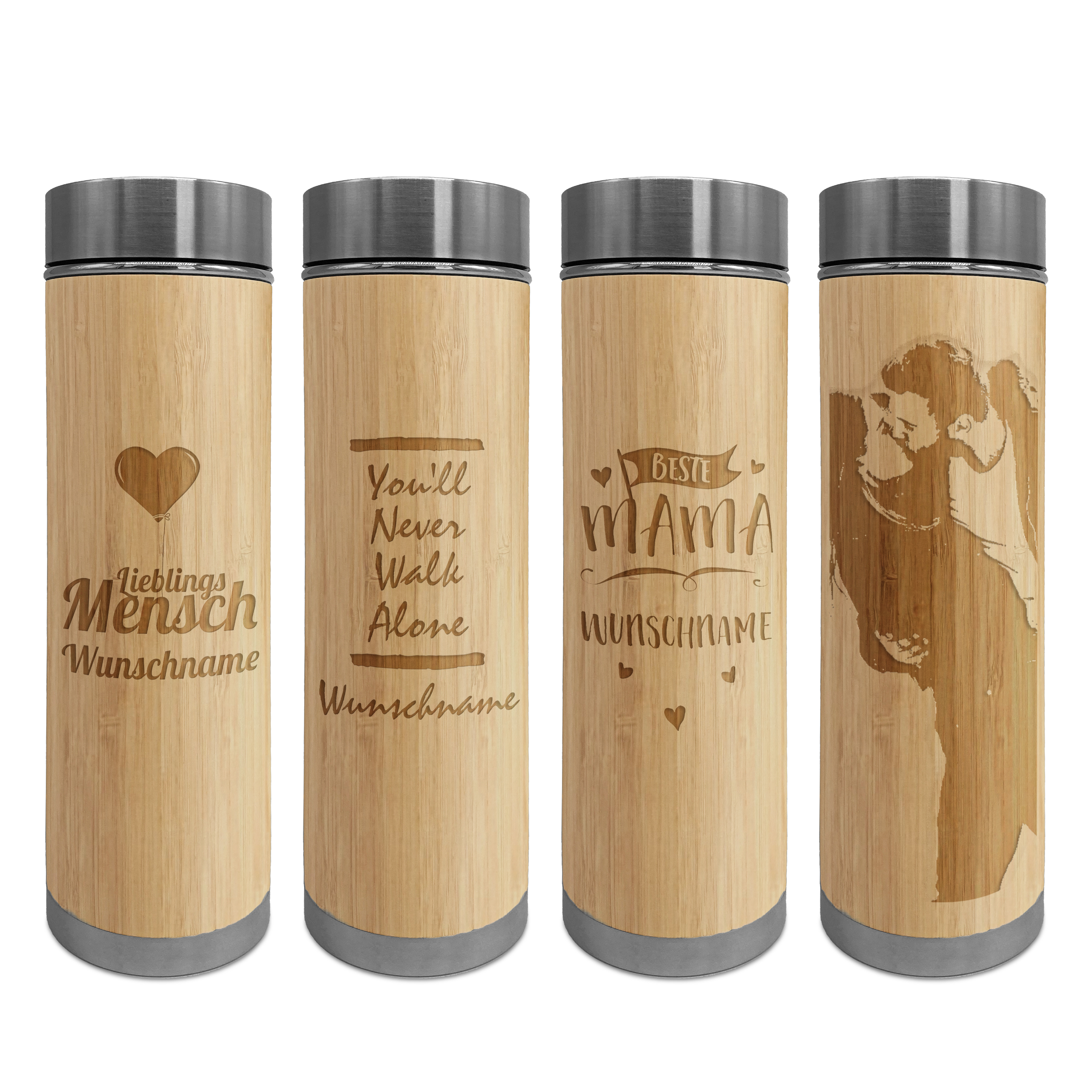 Thermosflasche "Bambus to Go" - Standard 0,4 Liter 3