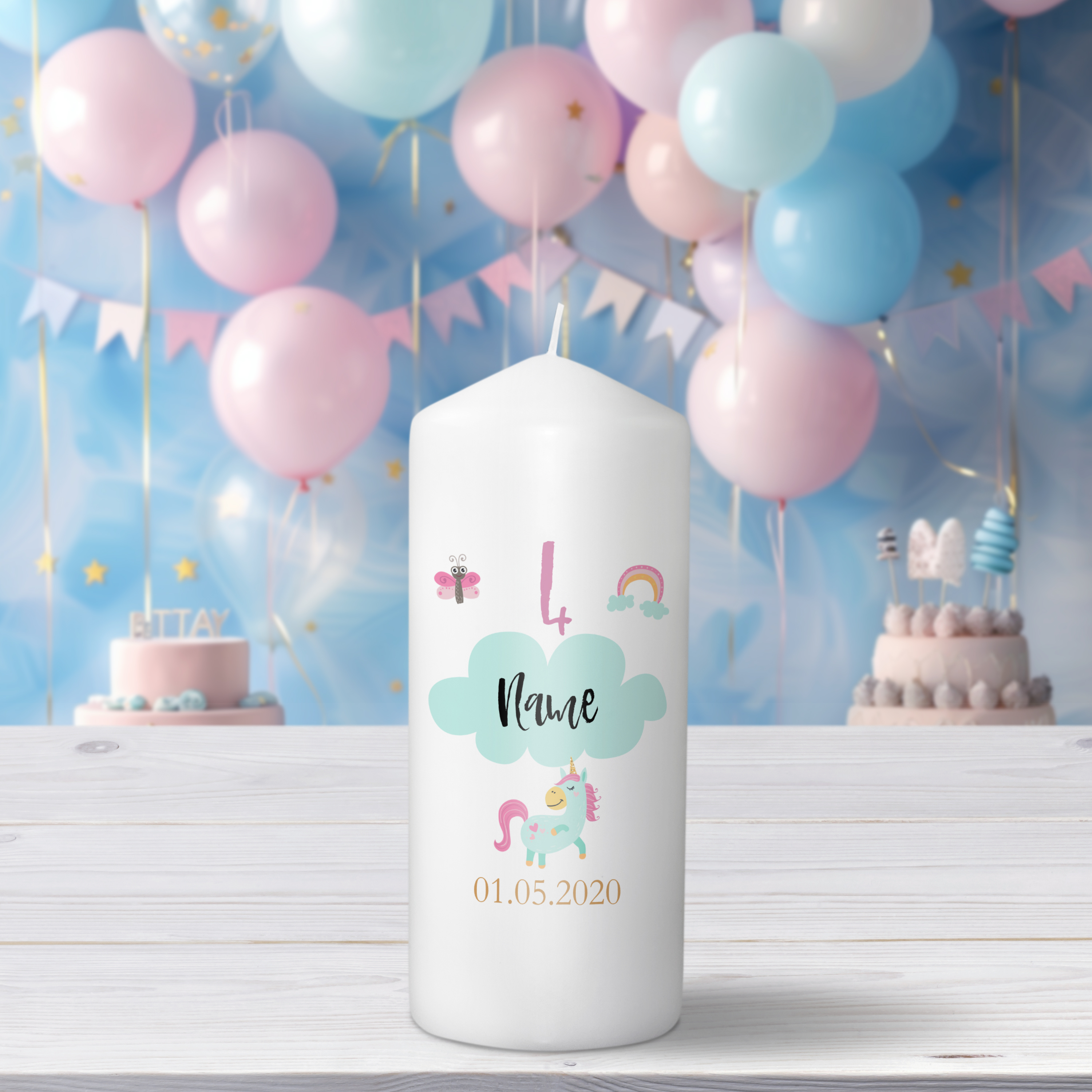 Geburtstagskerze 19 cm 6