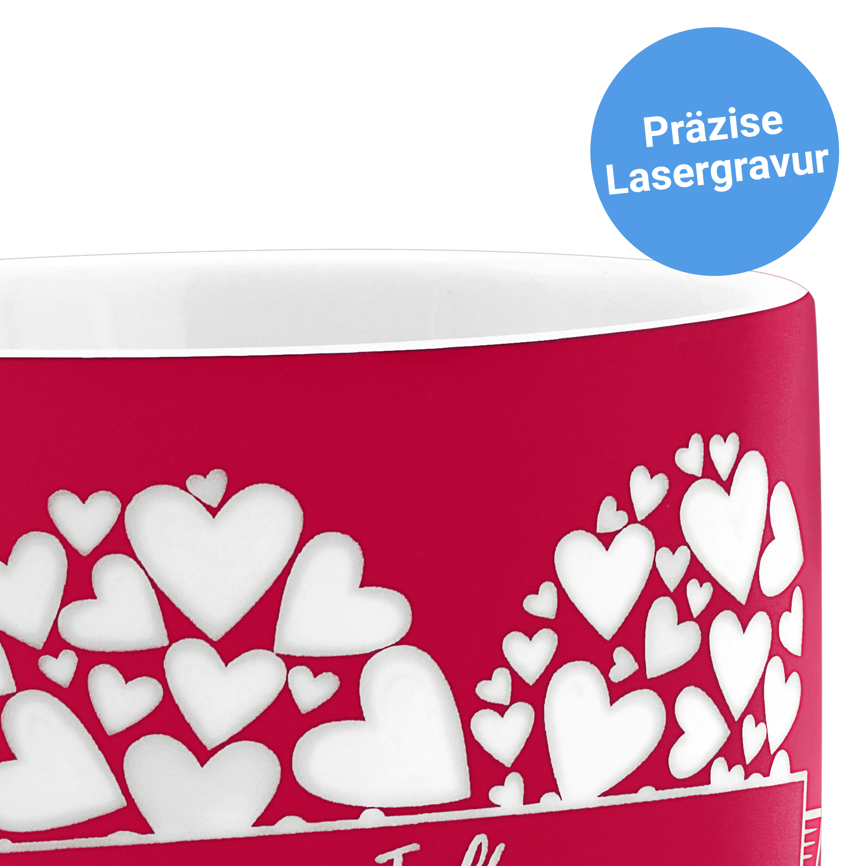 Neon-Tasse - Gravur Neon Pink 2