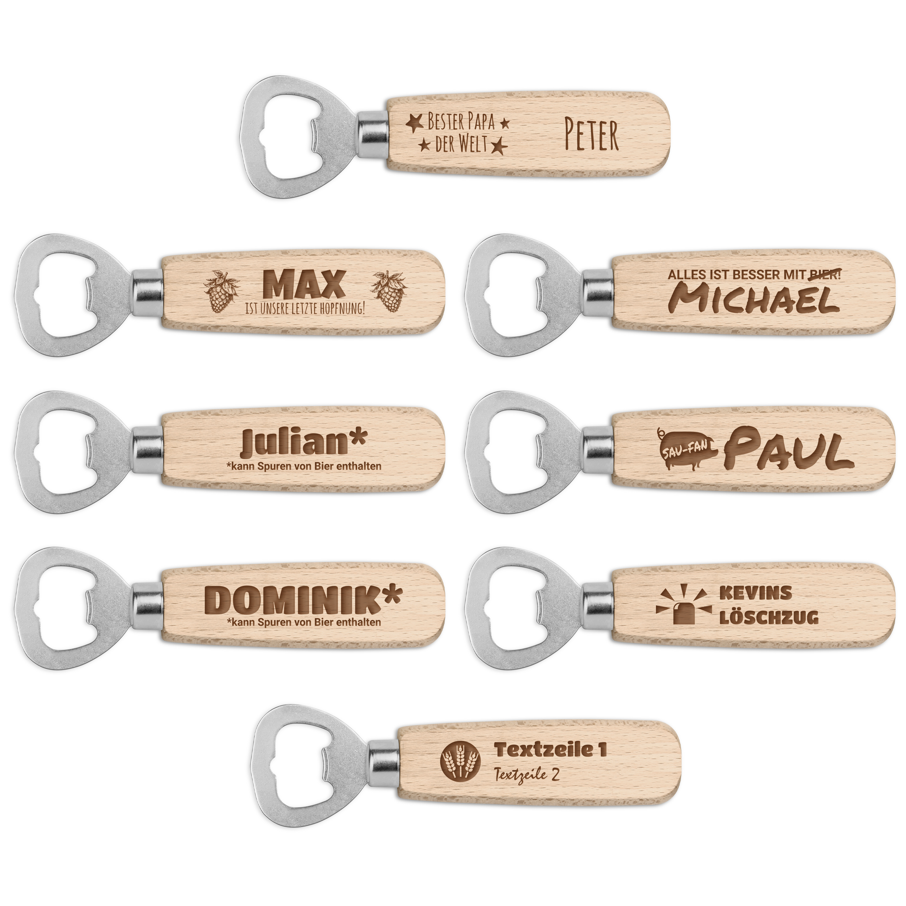 Holz-Flaschenöffner - Standard 6