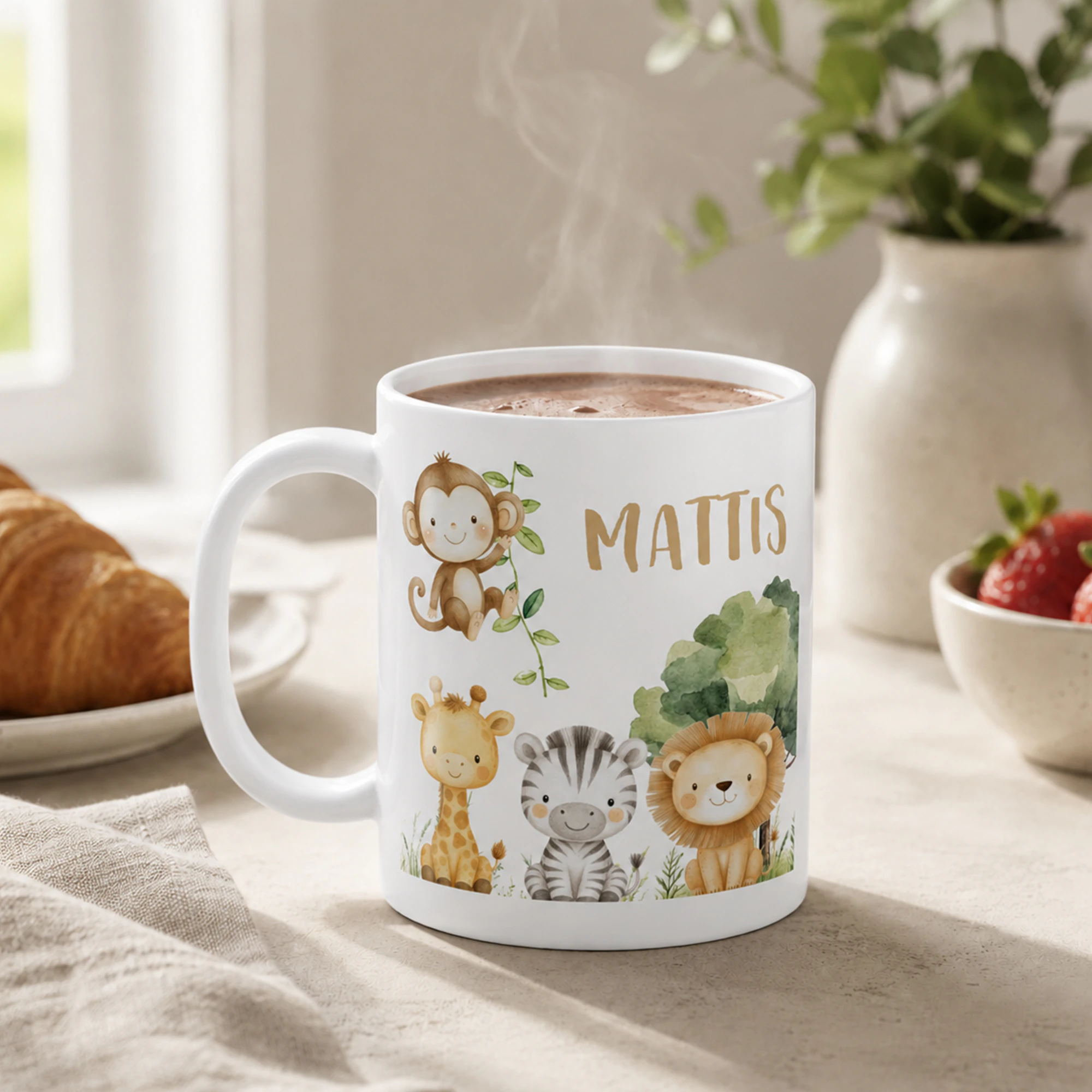 Kindertasse Beidseitig Weiß 5