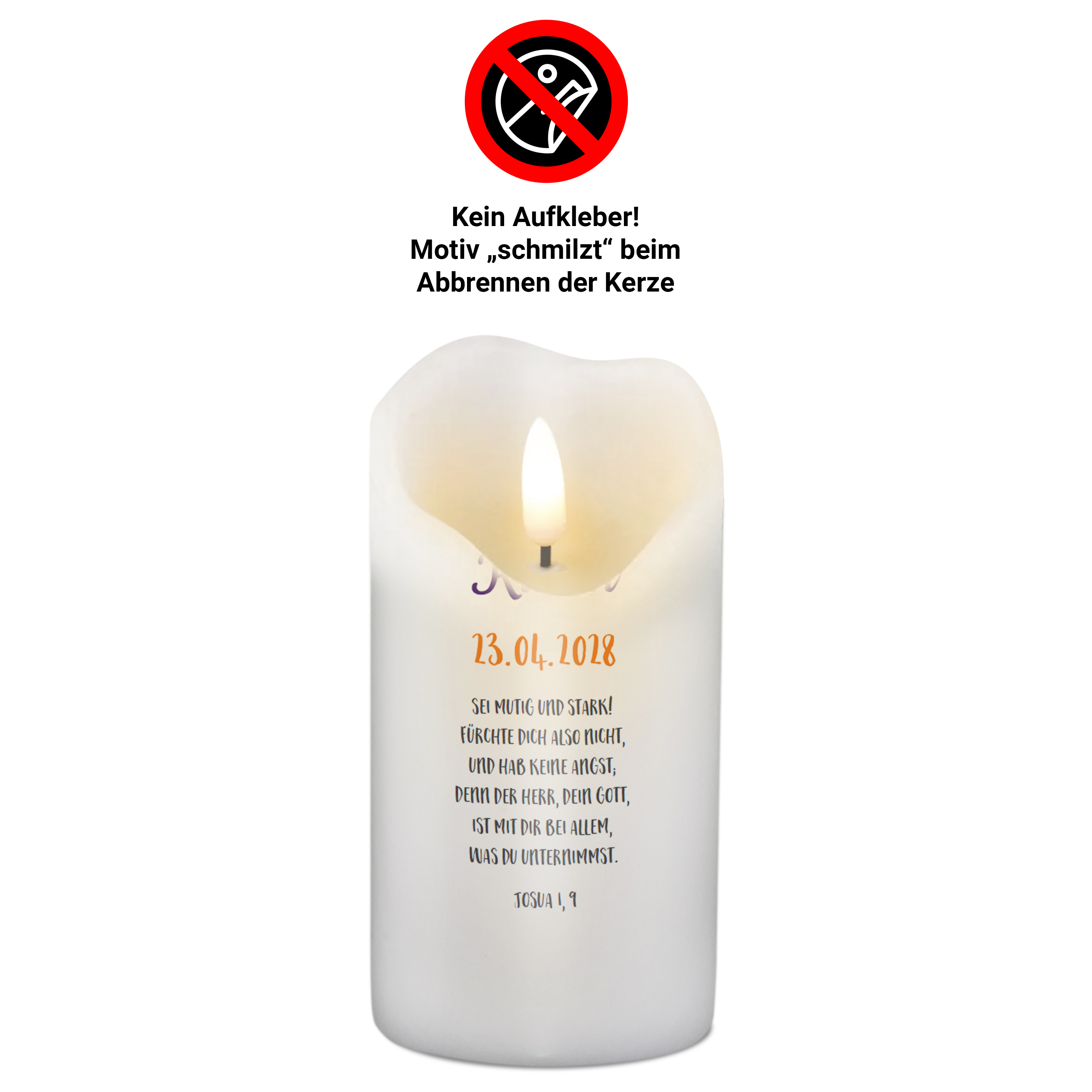 Konfirmationskerze 29 cm 3