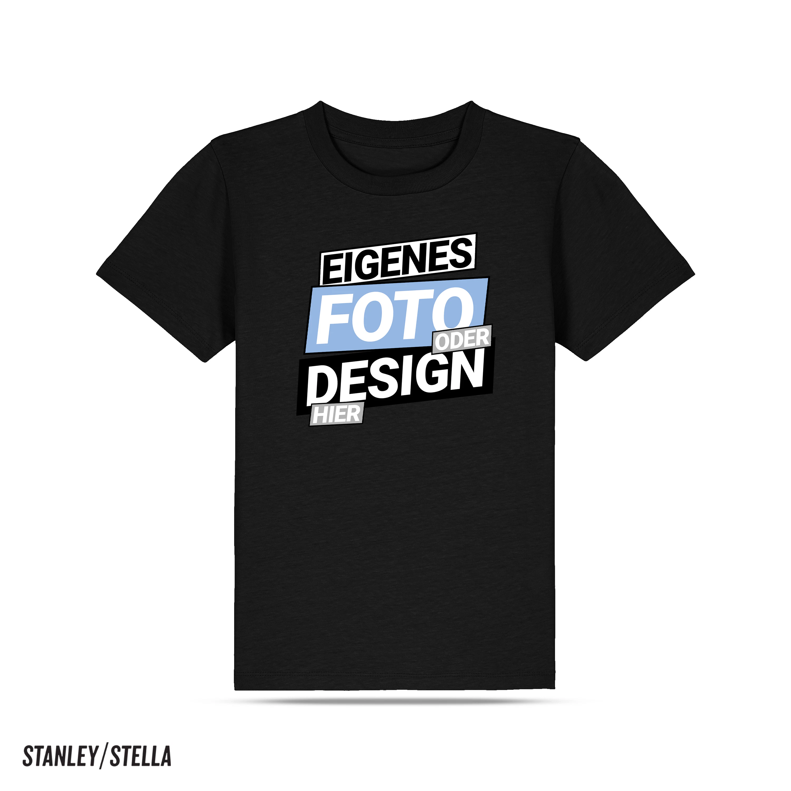 Kinder Bio T-Shirt 110/116 (5-6) Schwarz 1