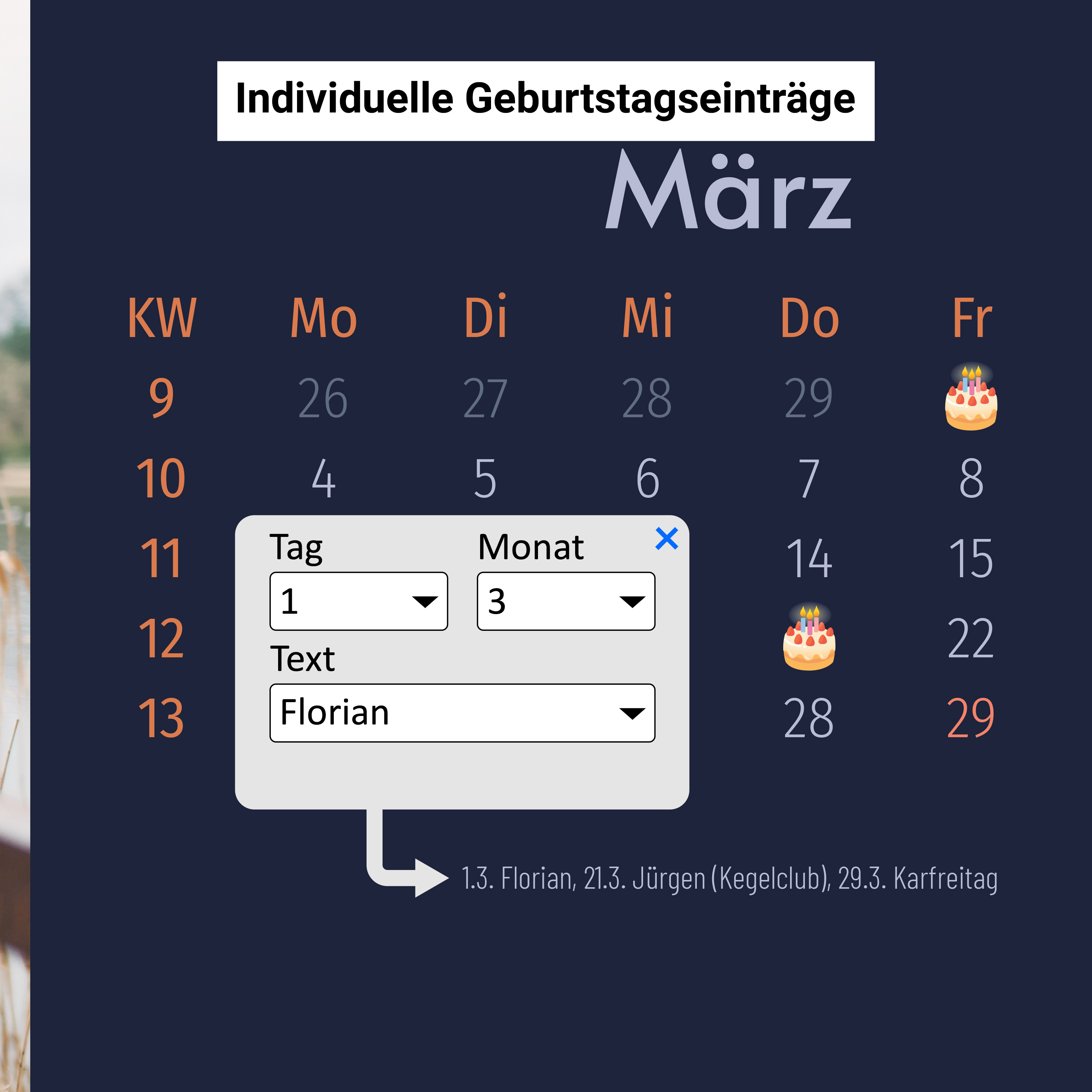 Tischkalender Portrait - Standard 4