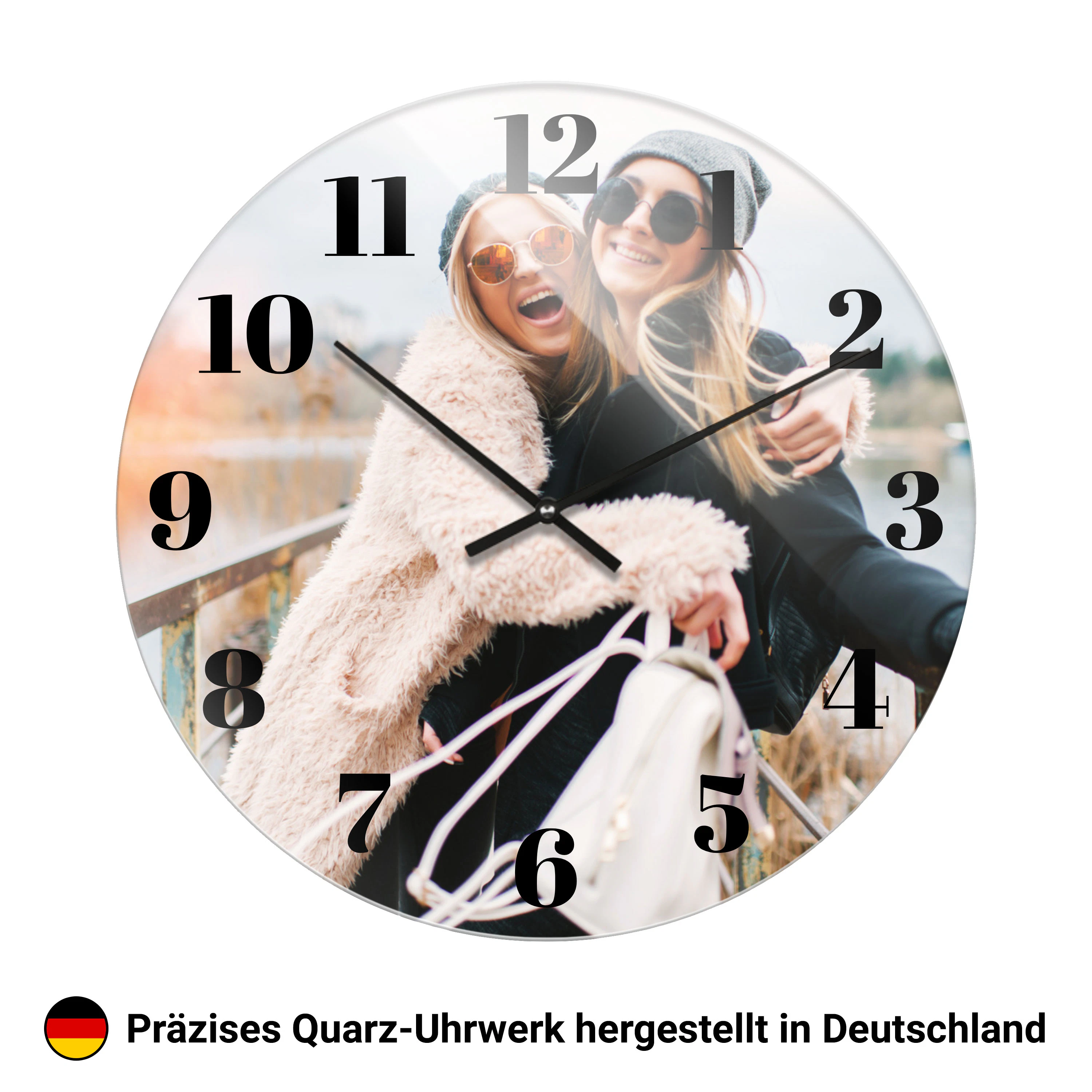 Wanduhr rund klein (26 cm) Acrylglas 1