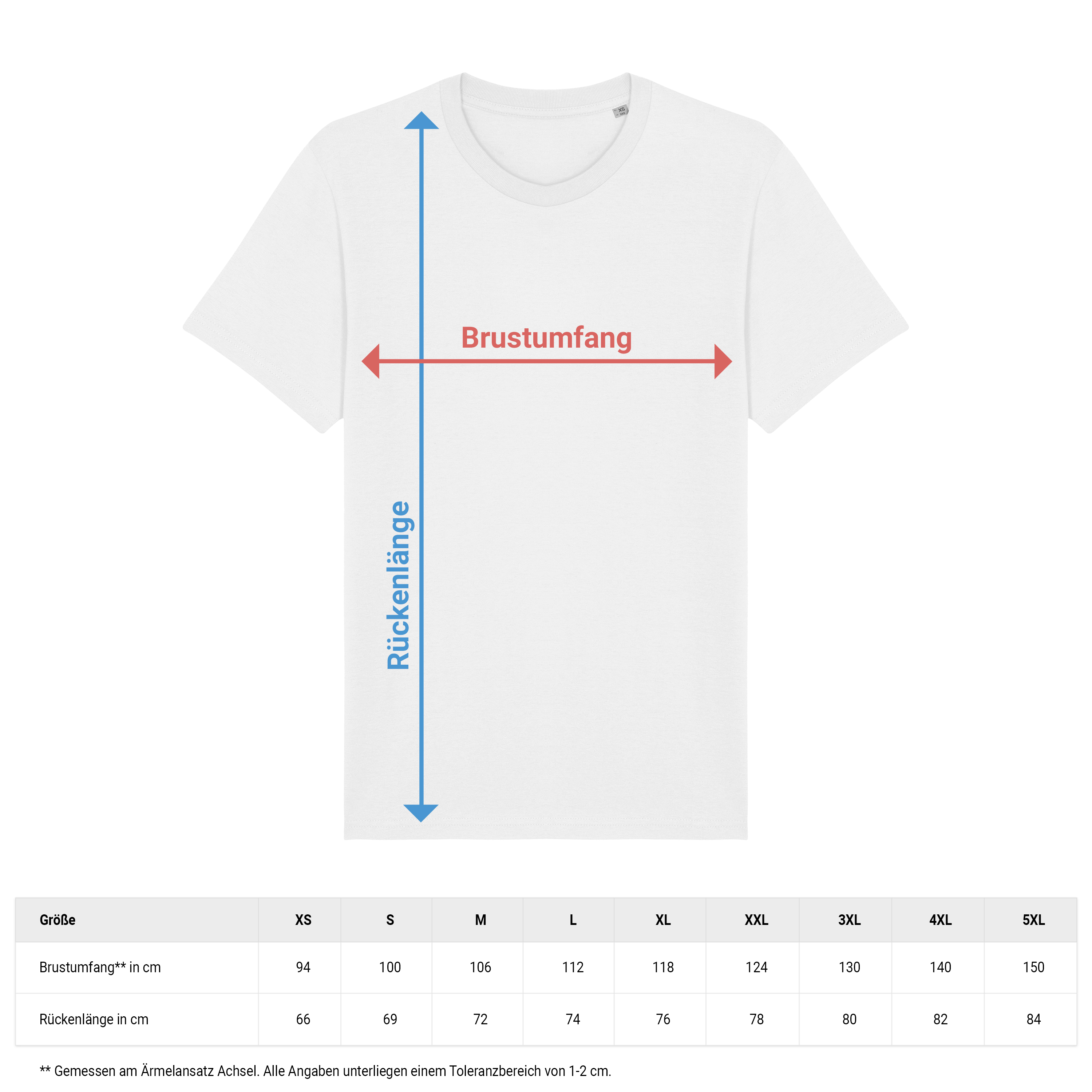 Bio T-Shirt „Basic“ M Weiß 4