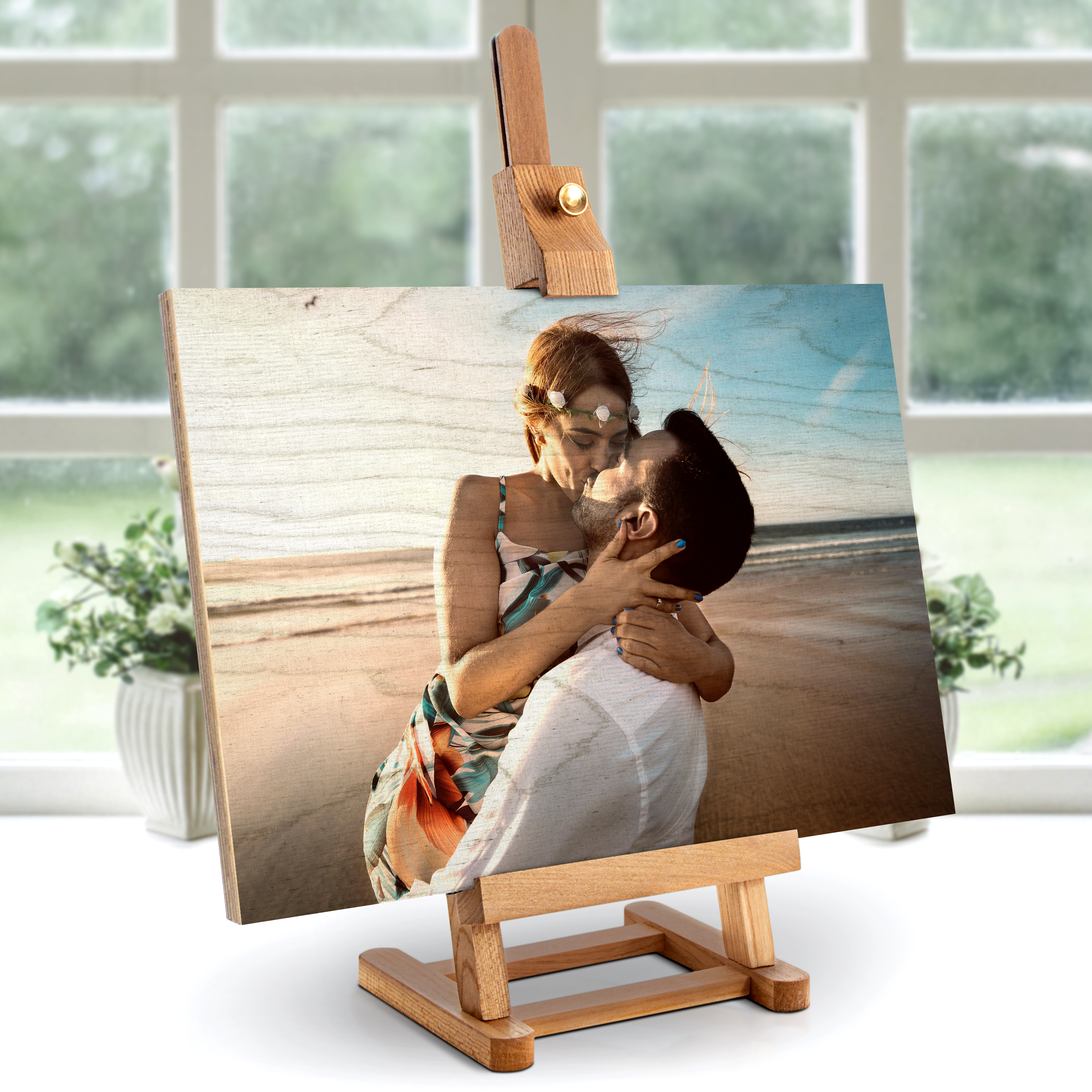 Fotoaufsteller "Holz" Querformat 35 cm x 25 cm 6