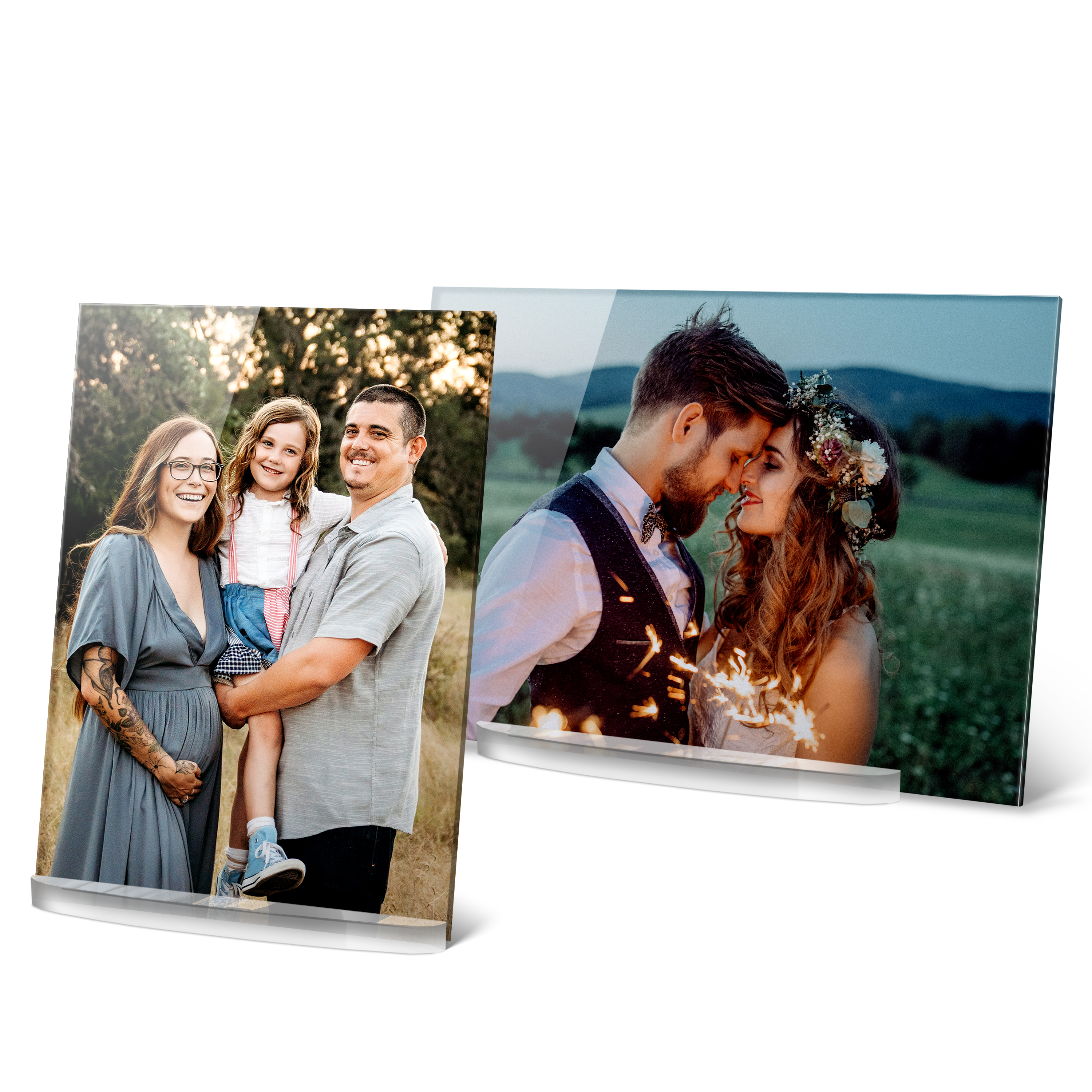 Fotoaufsteller "Acrylglas" Querformat 17 cm x 12 cm 1