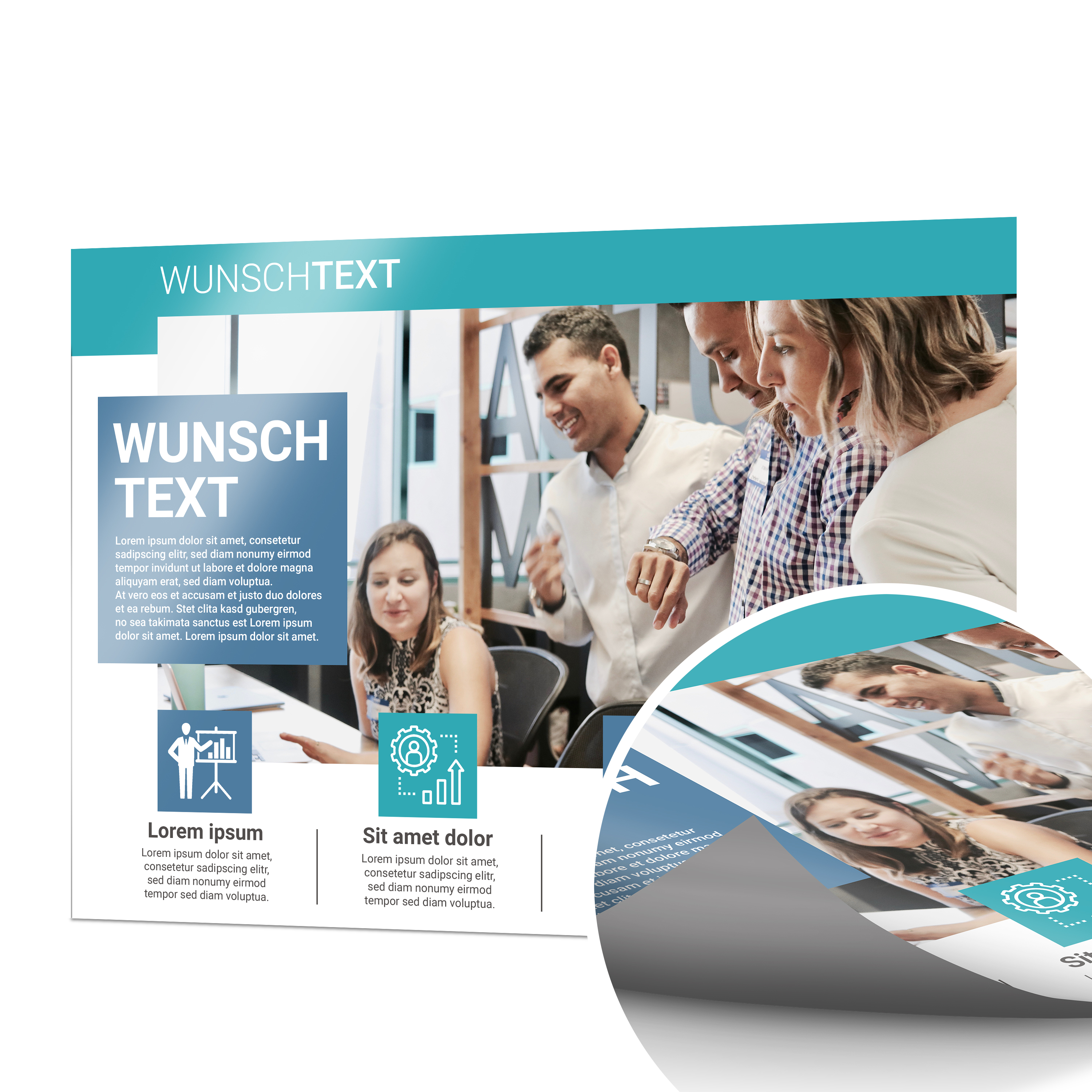 Fotoposter Kunststoff-Poster 14,85 x 10,5 cm (DIN A6) 1