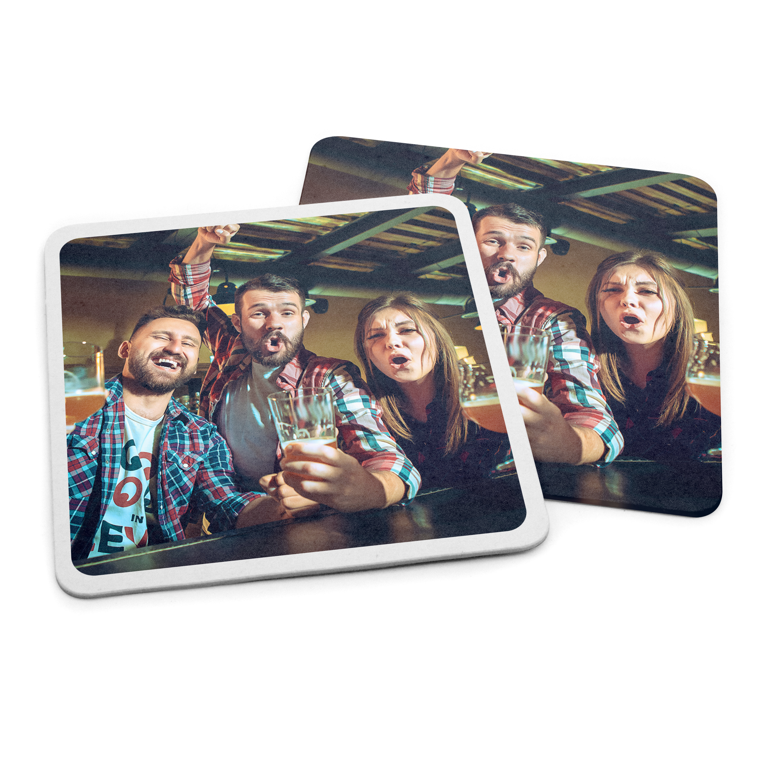 Bierdeckel Quadrat Karton 1