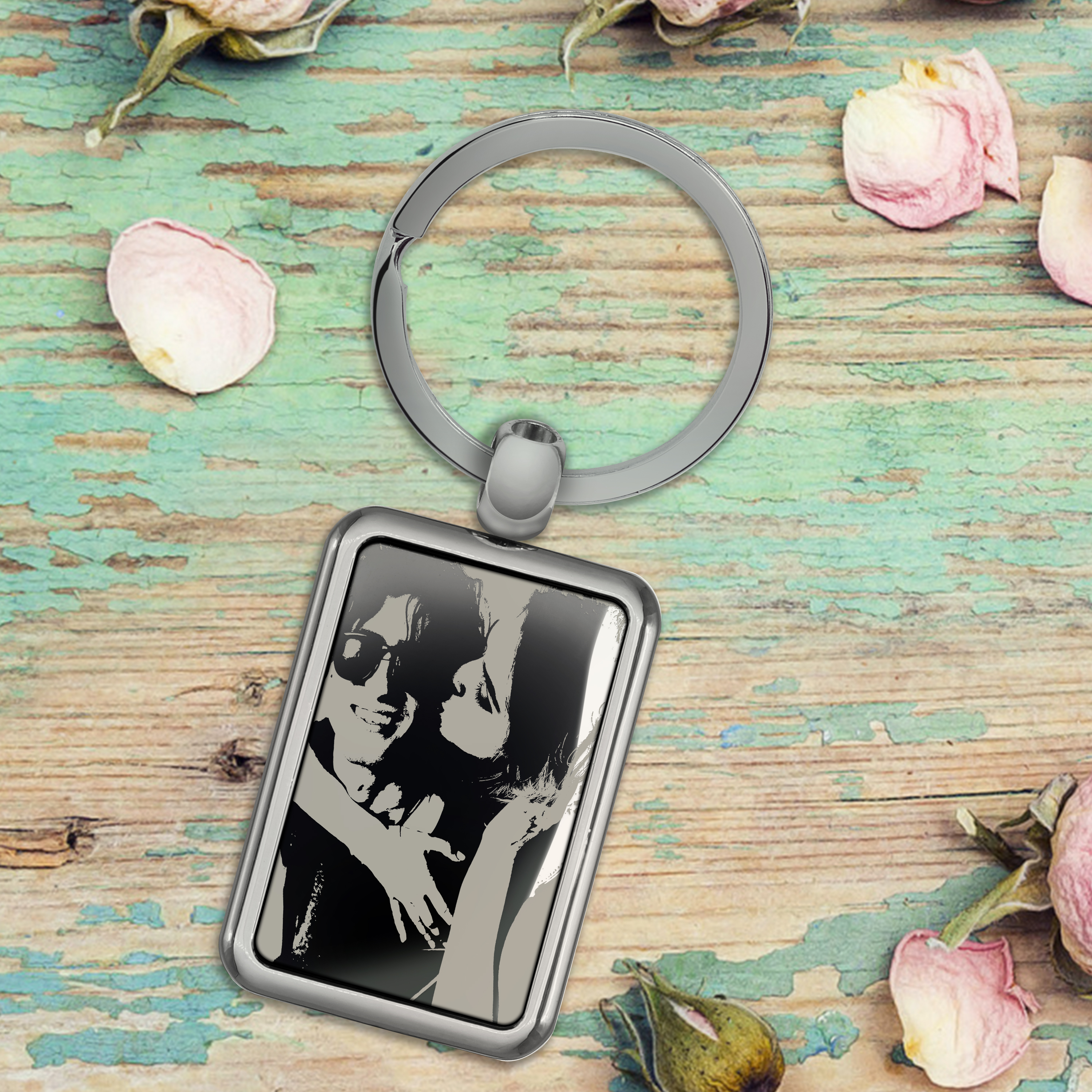 Schlüsselanhänger "Rechteck" Gravur 7