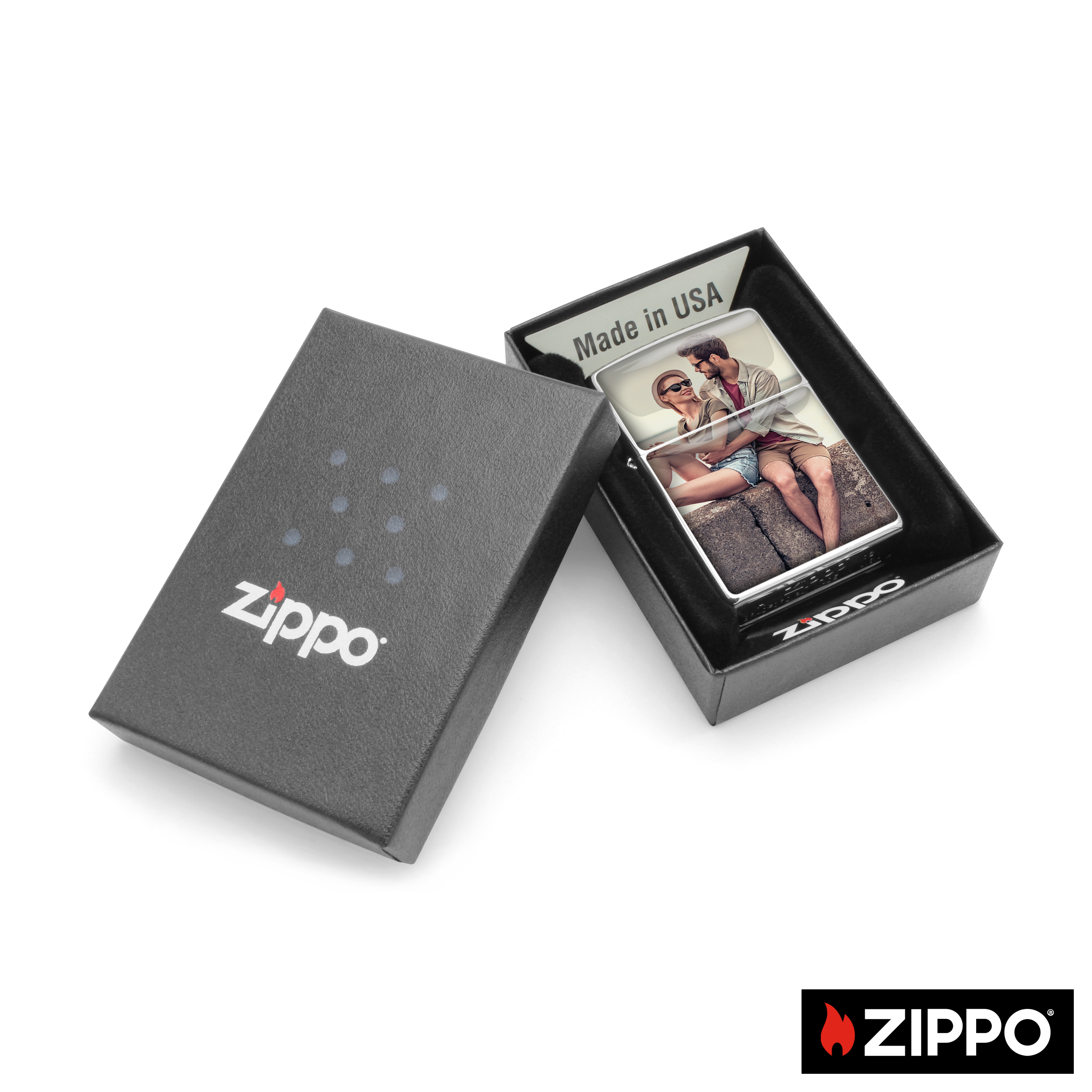 Zippo Silber einseitig 3
