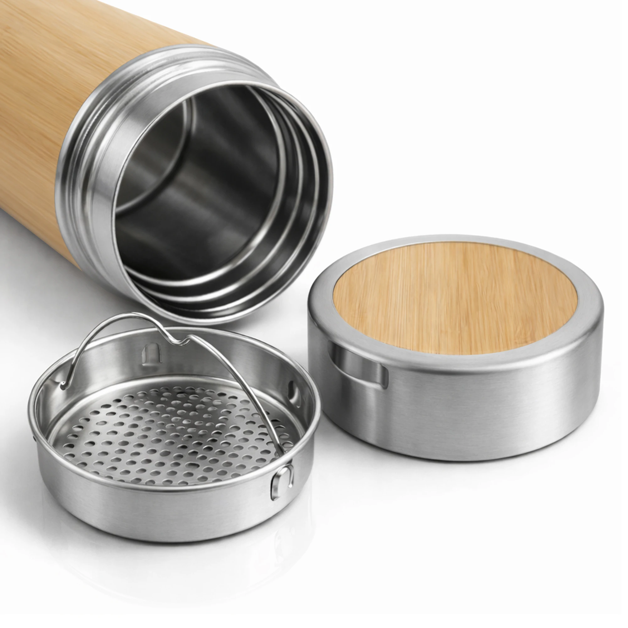 Thermosflasche "Bambus to Go" - Standard 0,4 Liter 3