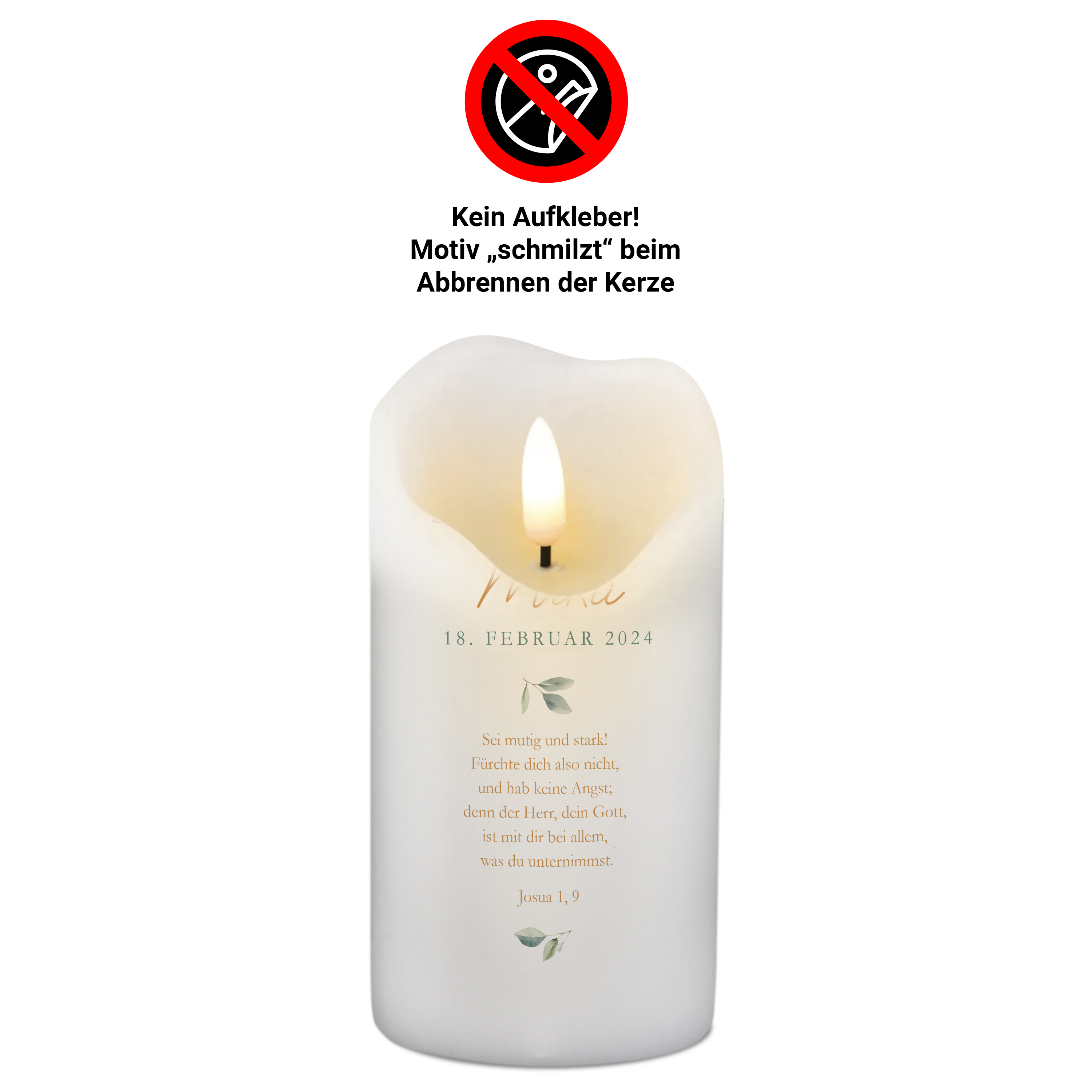 Taufkerze - Standard 6