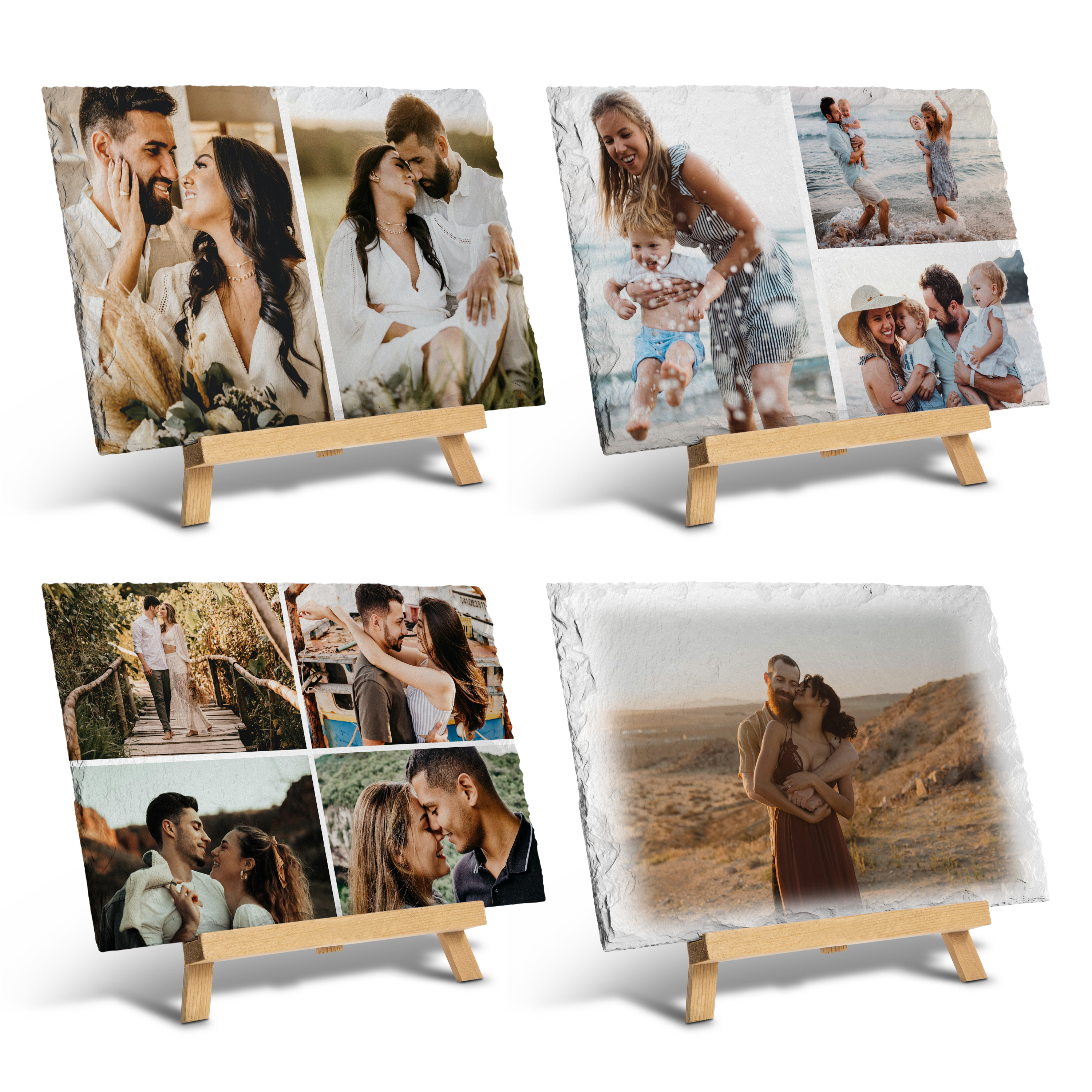 Schieferplatte mit Staffelei 30 cm x 20 cm 4