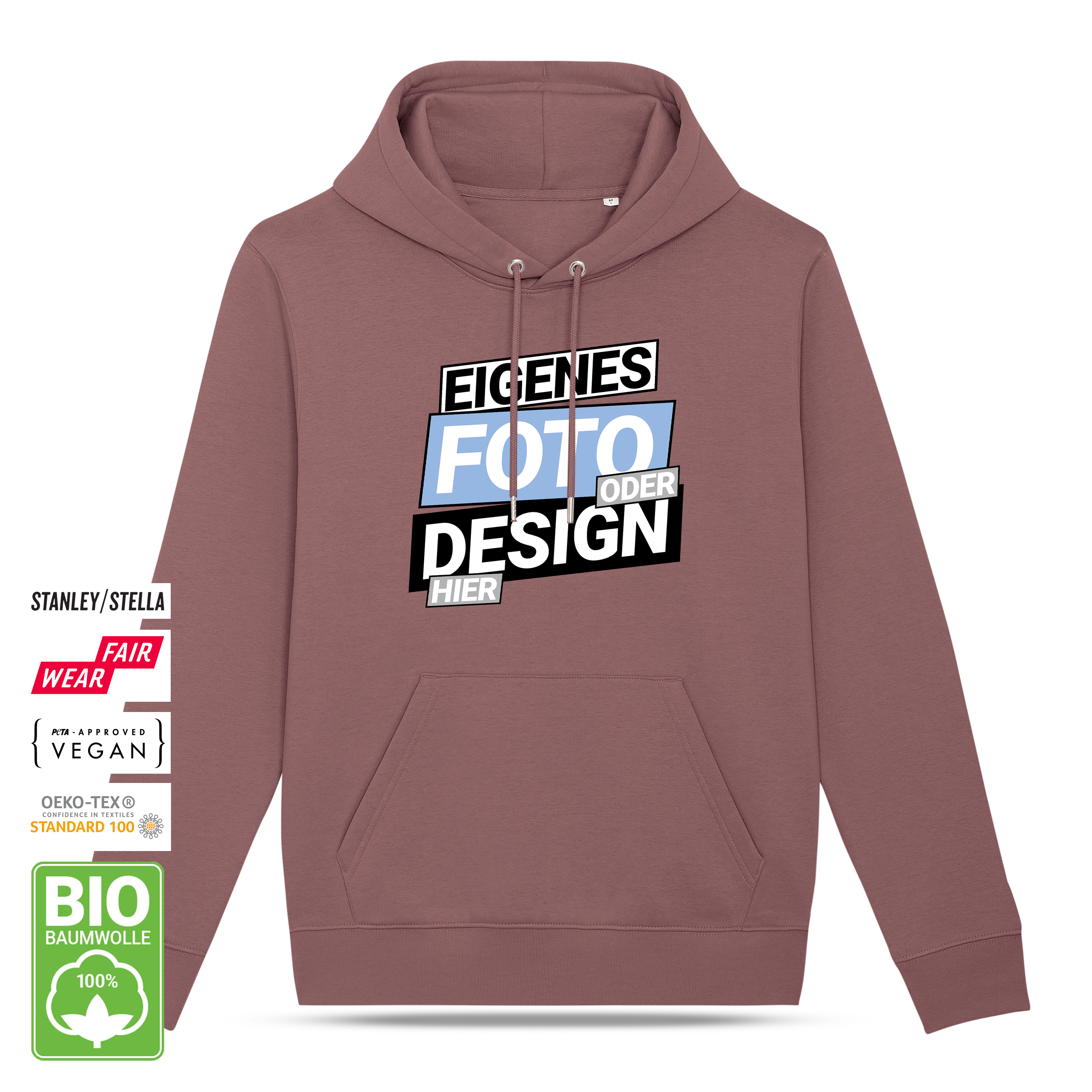 Bio Hoodie „Premium“ Kaffa Coffee 1