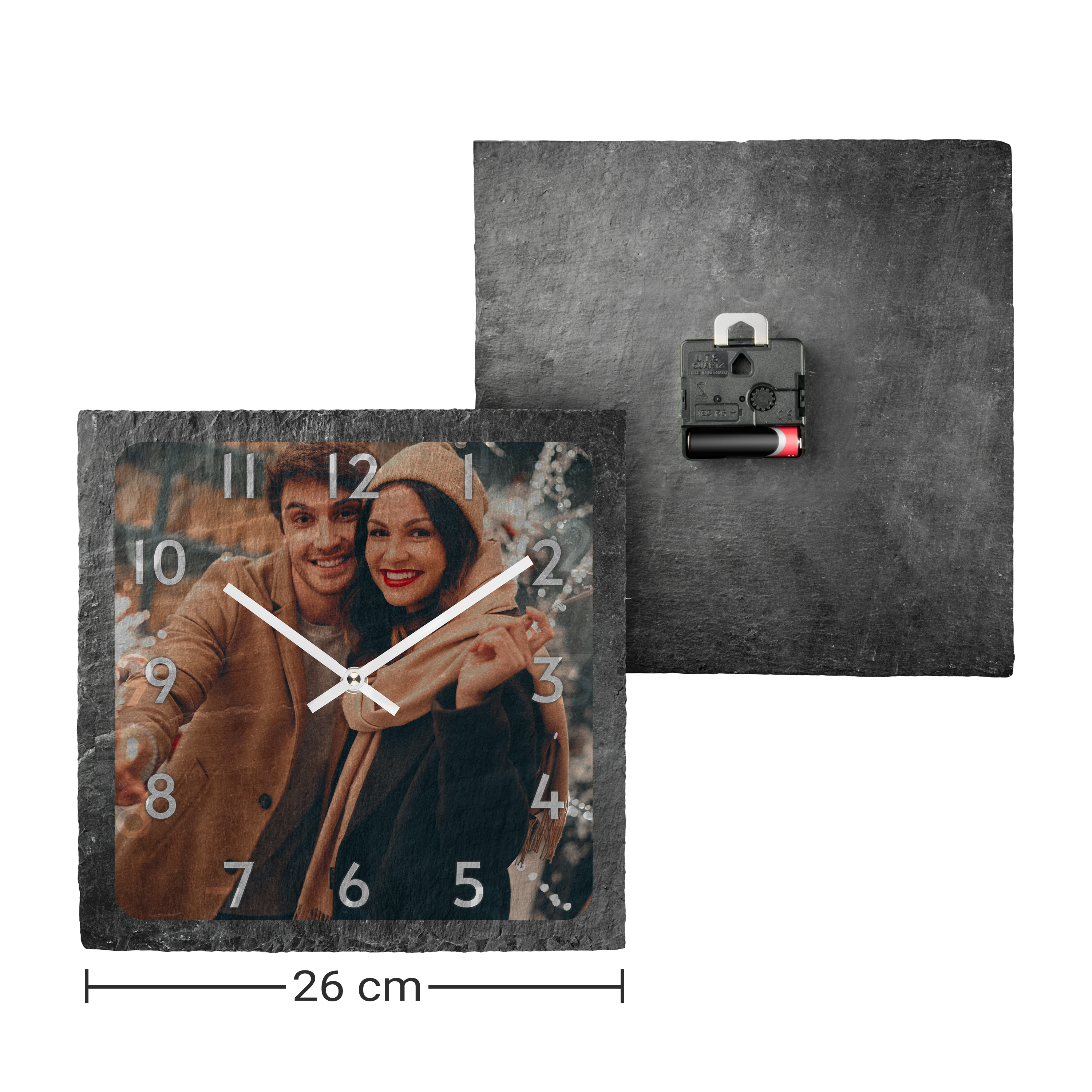 Schiefer-Wanduhr - Standard 2