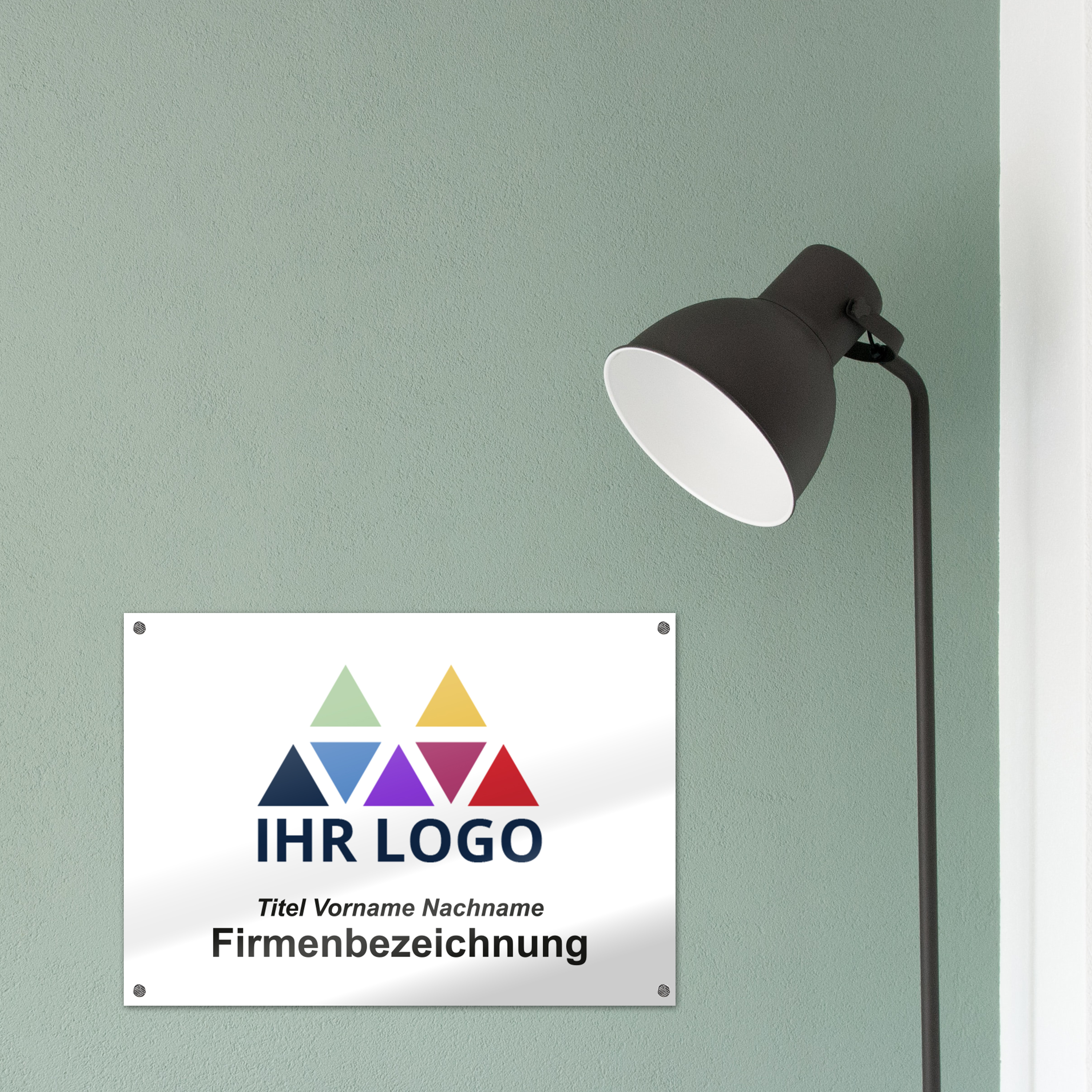 Firmenschilder Alu-Dibond Weiß 3 mm A5 - 21 cm x 14,8 cm 4