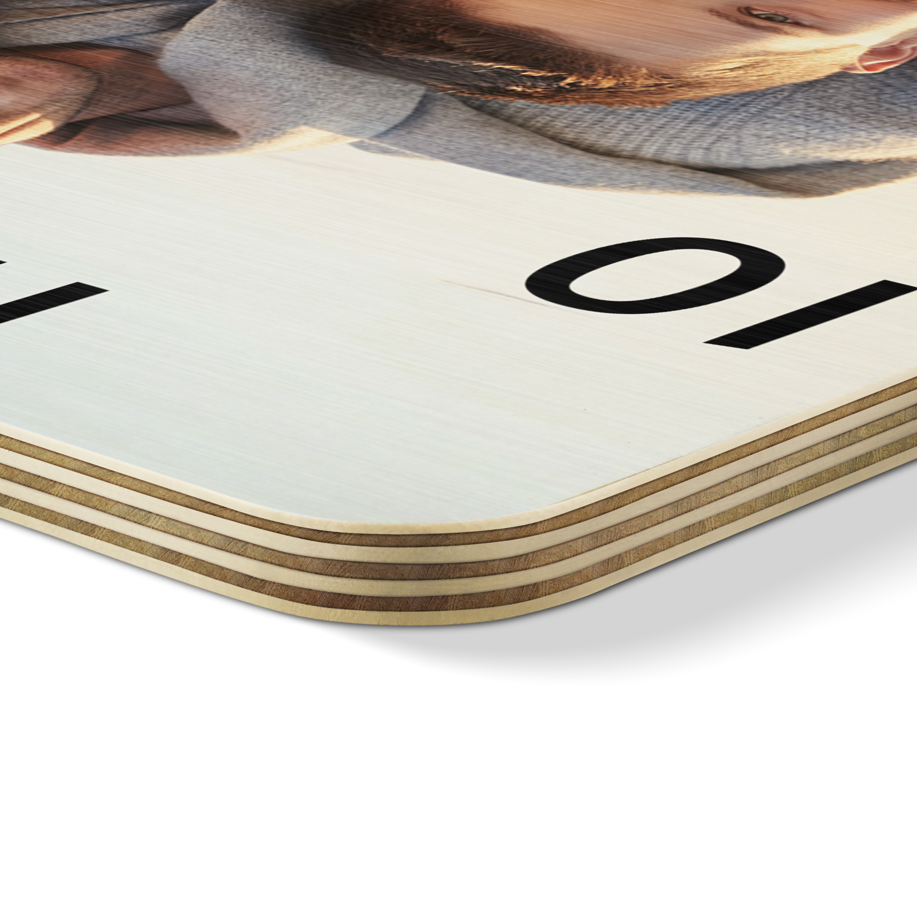 Wanduhr eckig klein (26 cm) Holz 4