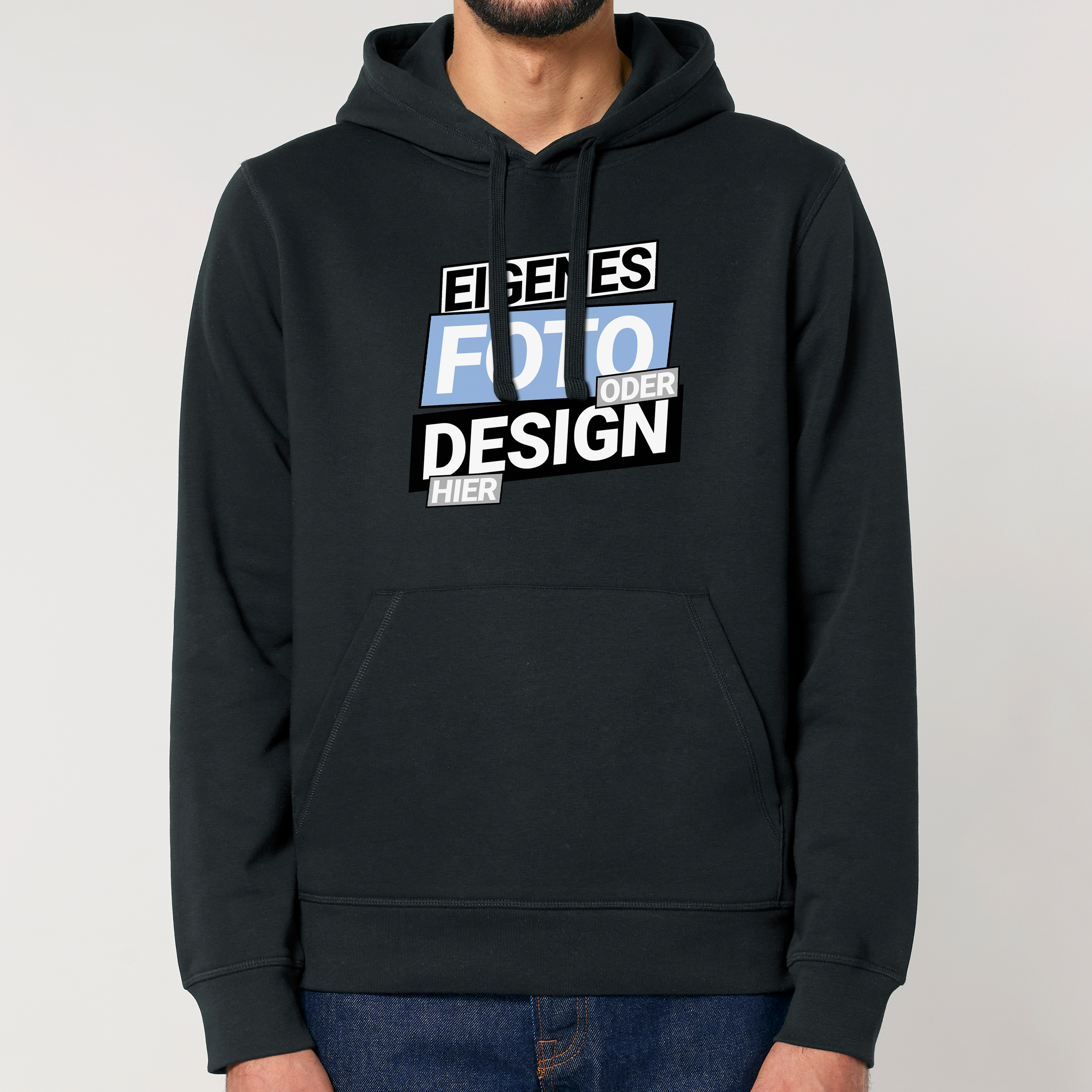 Bio Hoodie „Basic“ M Schwarz 5