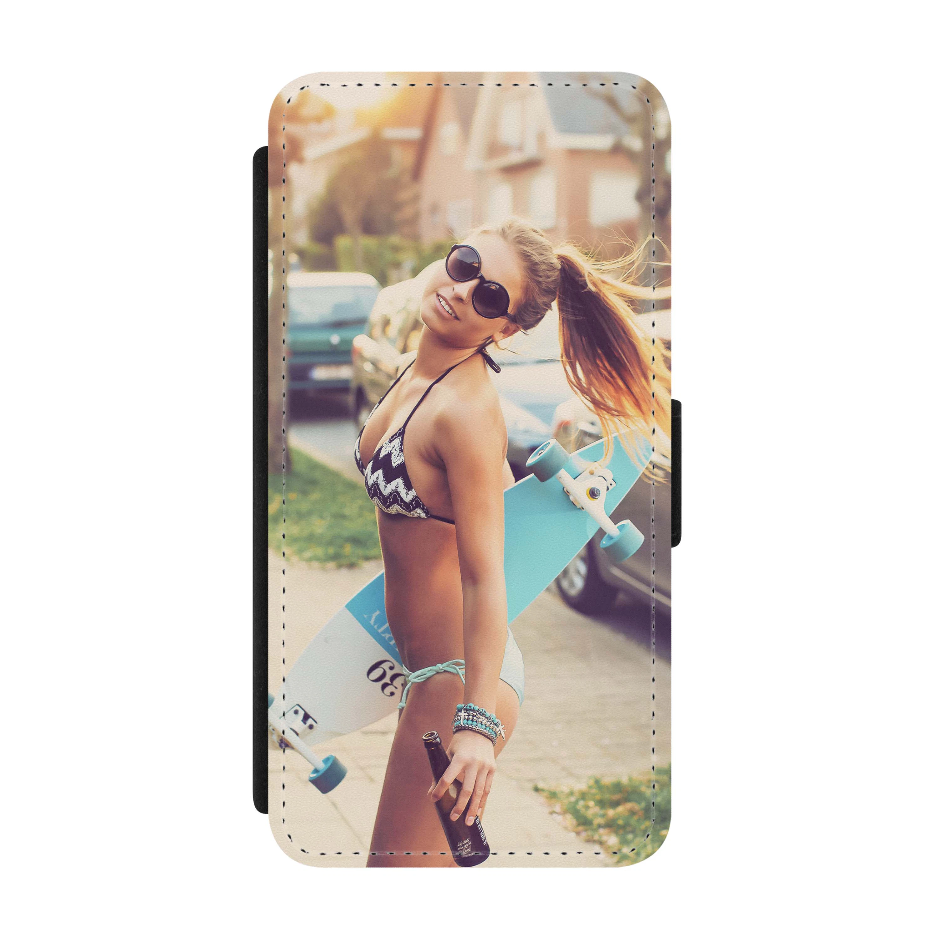 Galaxy A8 (2018) Flipcase schwarz 2