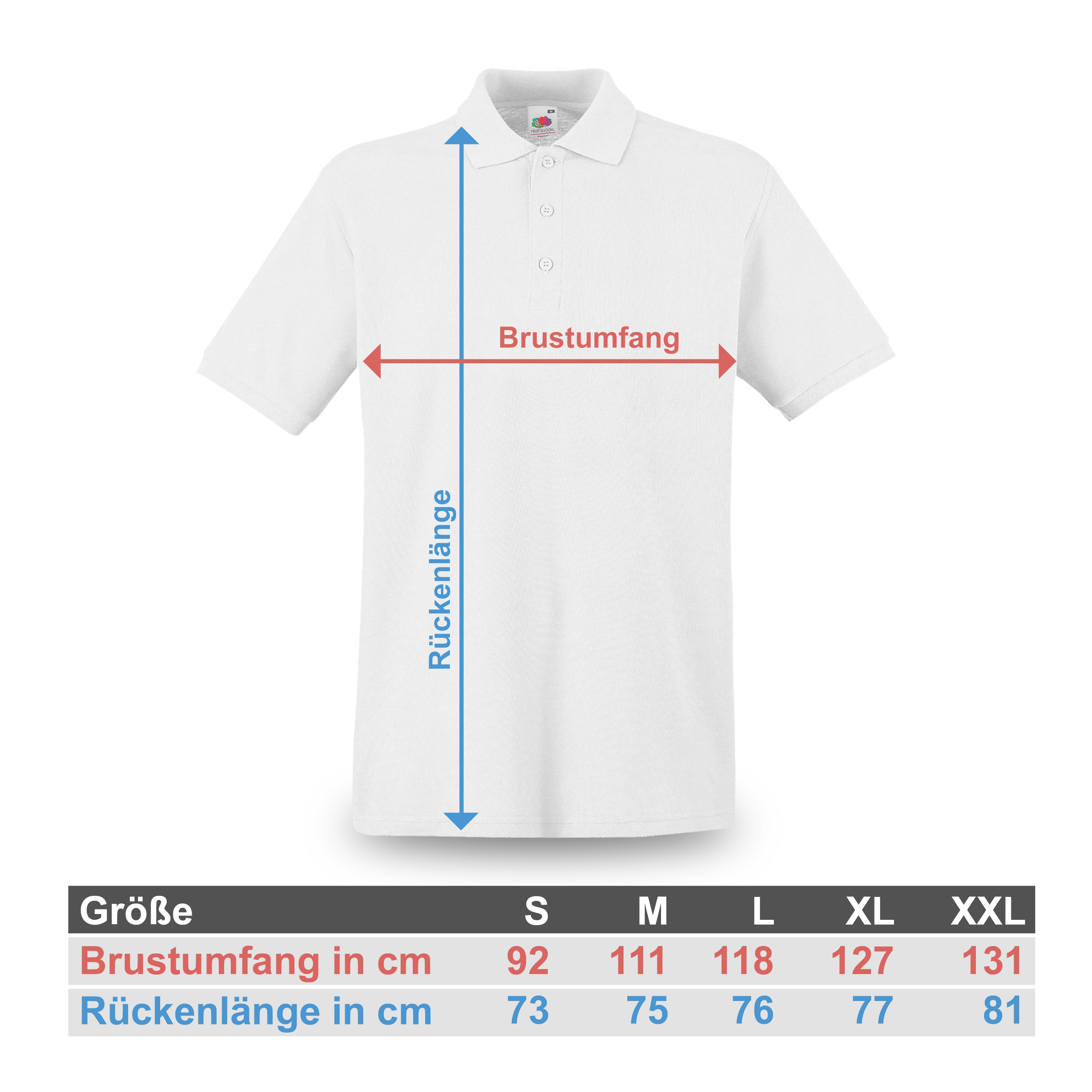 Herren Poloshirt Weiß 3
