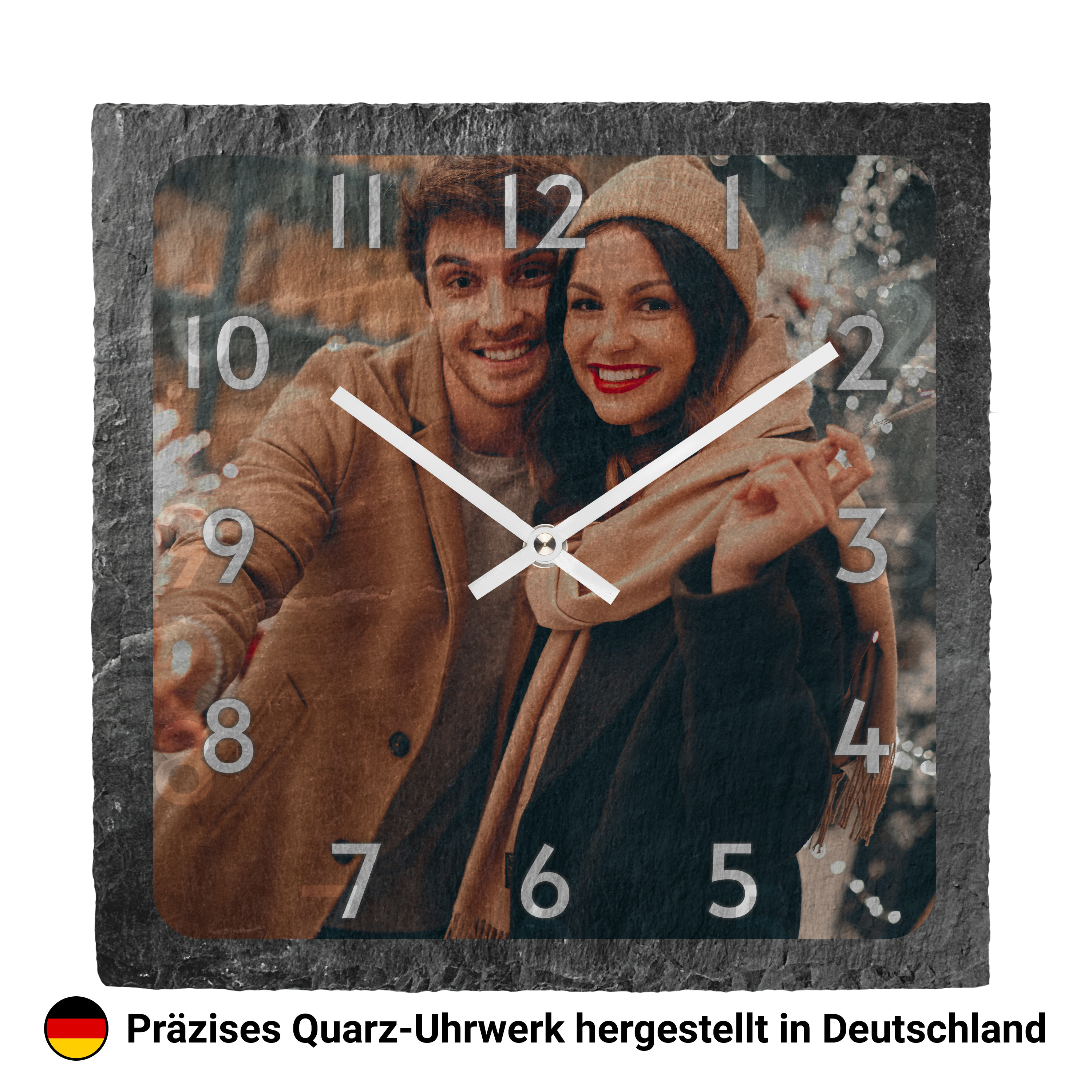 Schiefer-Wanduhr - Standard 1