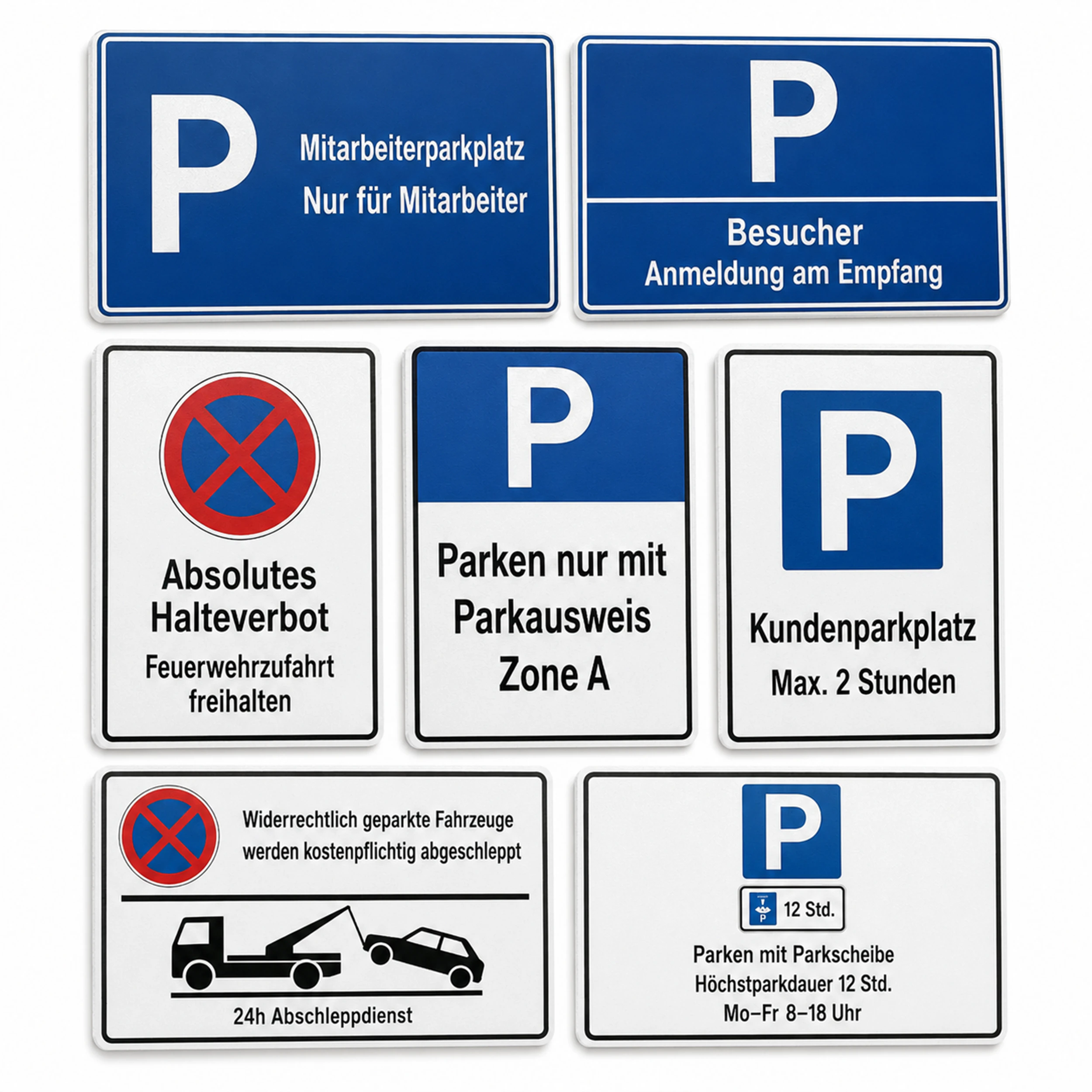 Parkschilder 30 cm x 20 cm Blechschild 2