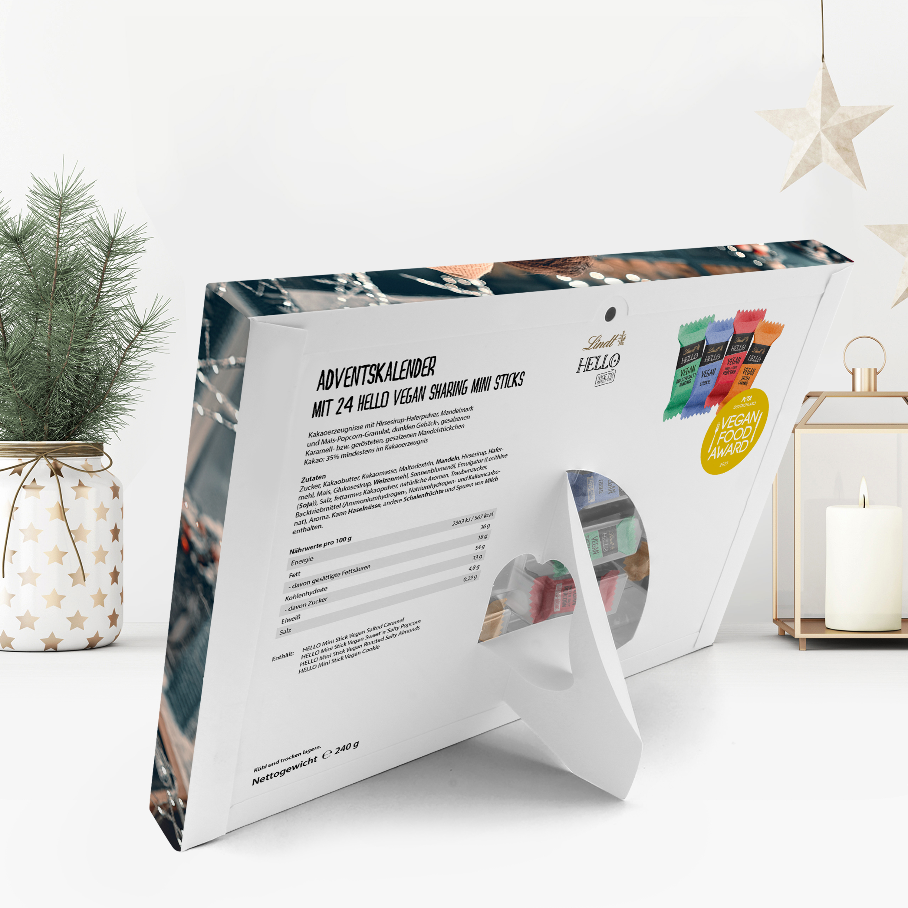 Vegan Adventskalender "Lindt HELLO" - Standard 6