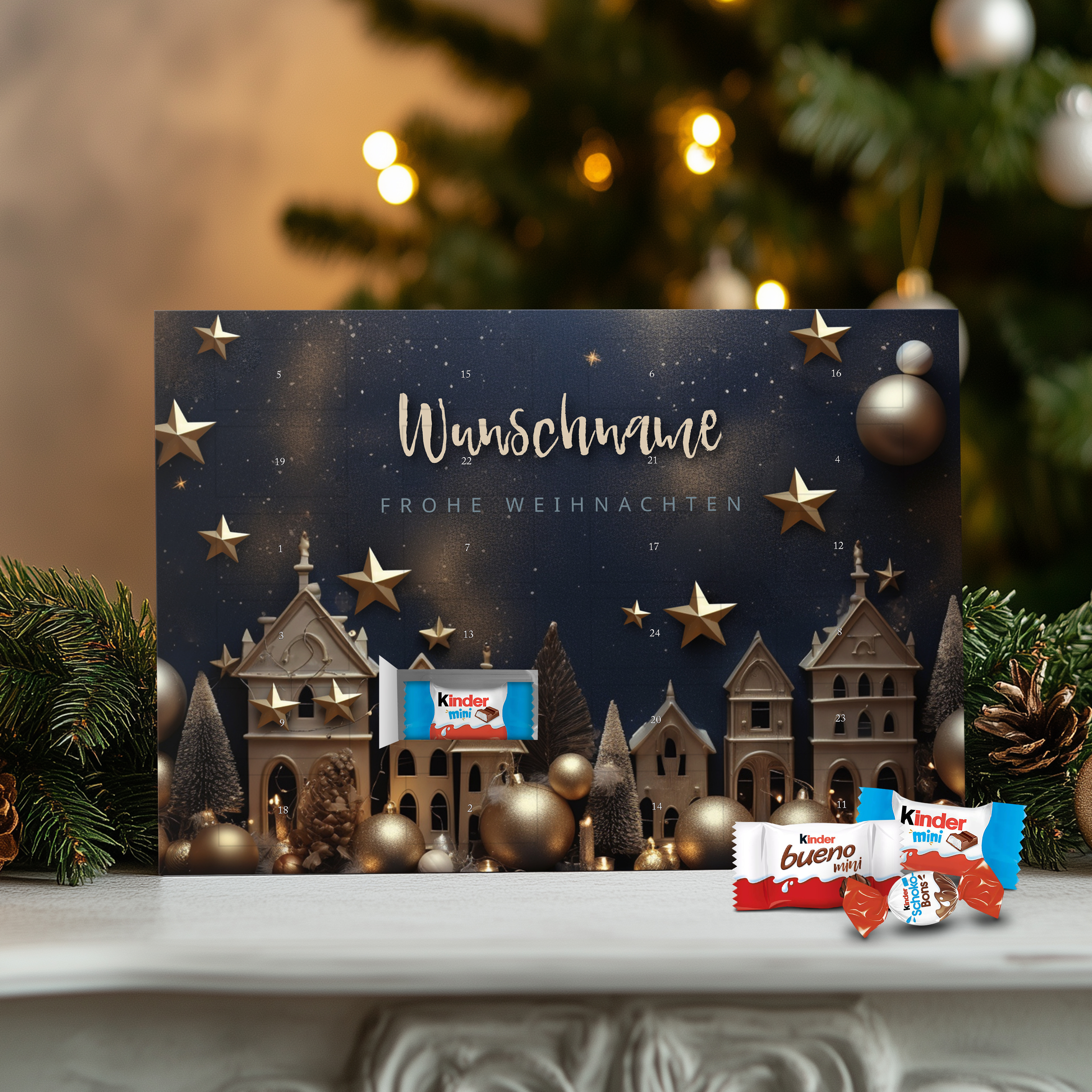 Namens-Adventskalender Kinder Schokolade 6