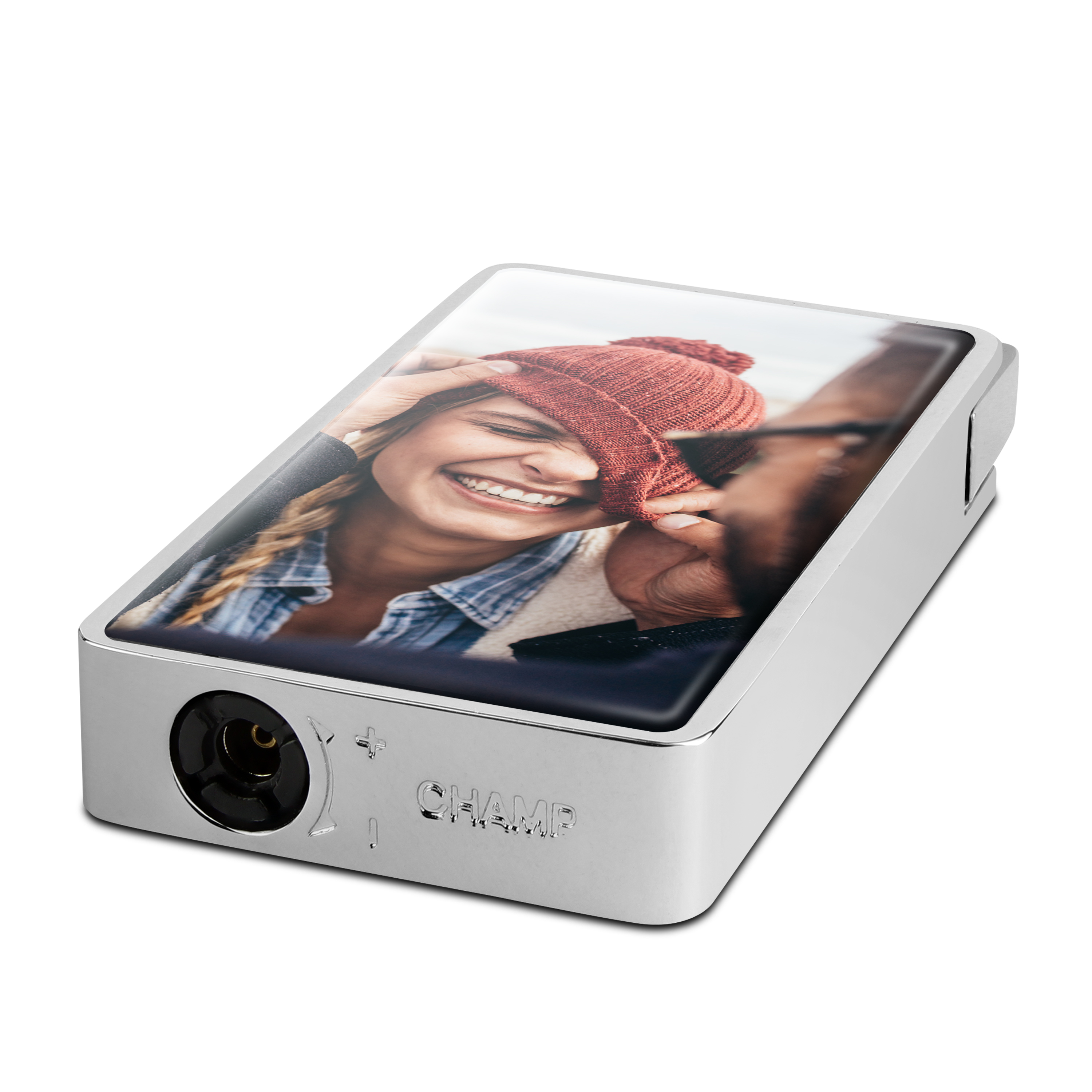 Chrom-Feuerzeug Eckig - Standard 3