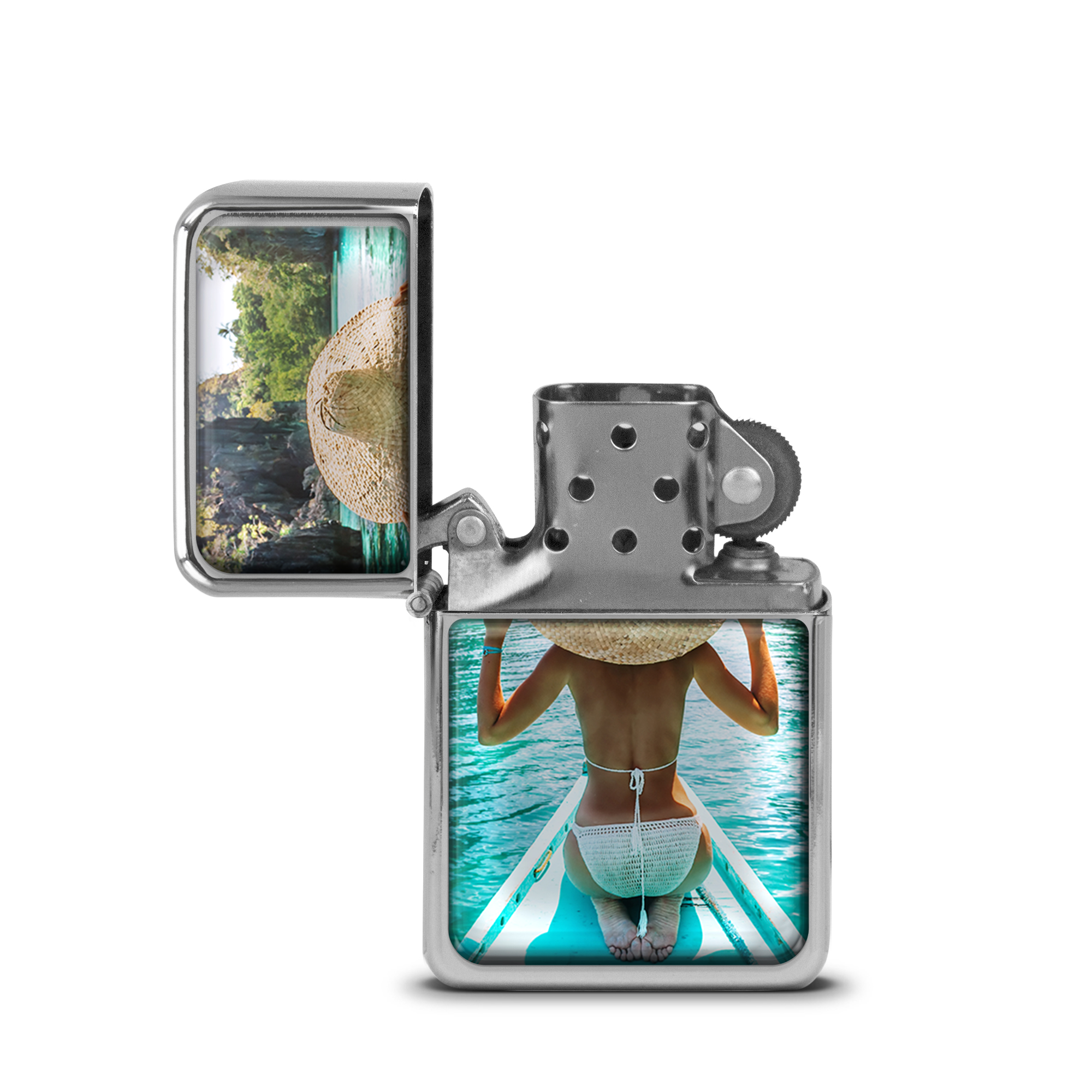 Sturmfeuerzeug-Set "Doming" einseitig 2