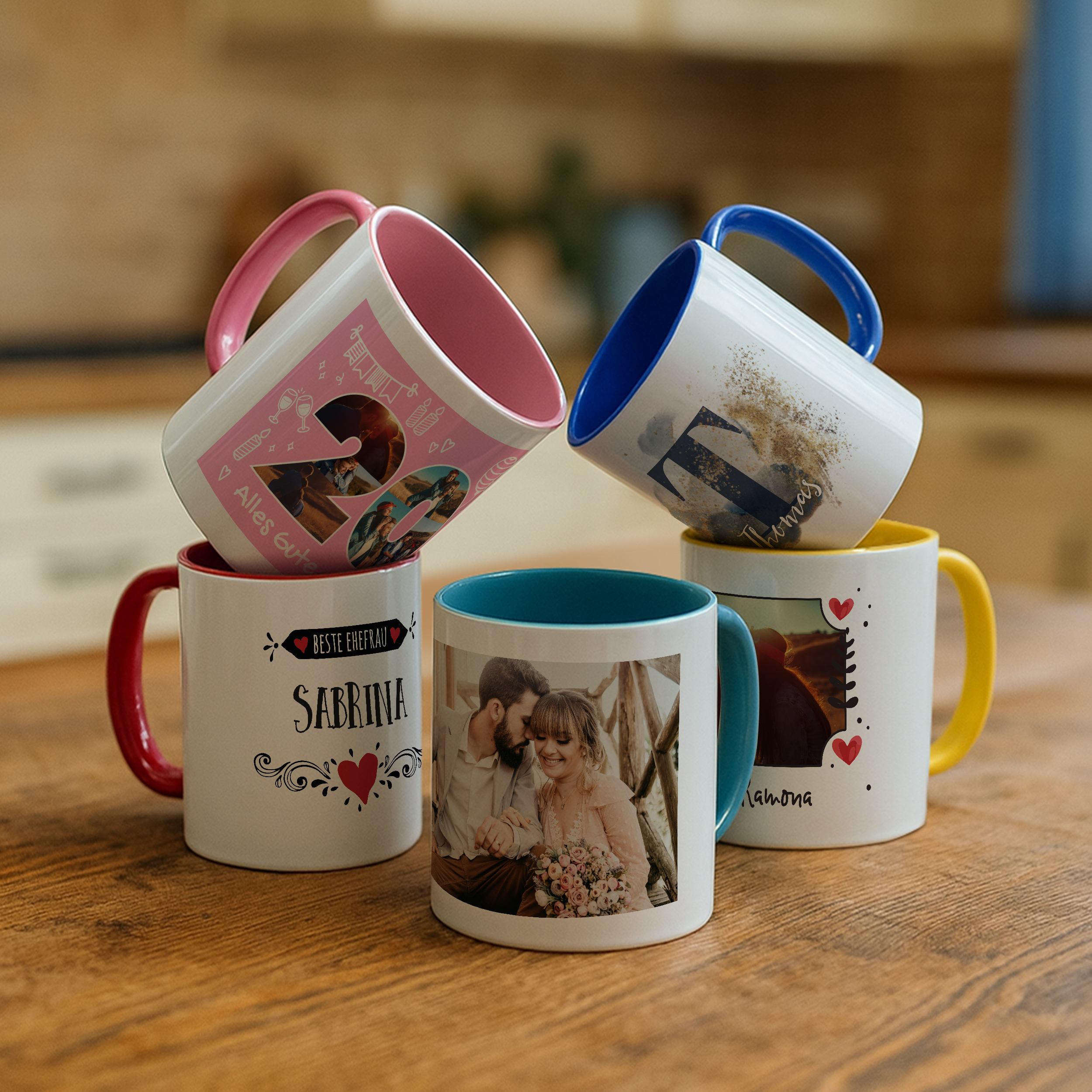 Zweifarbtasse Standard Rot 7