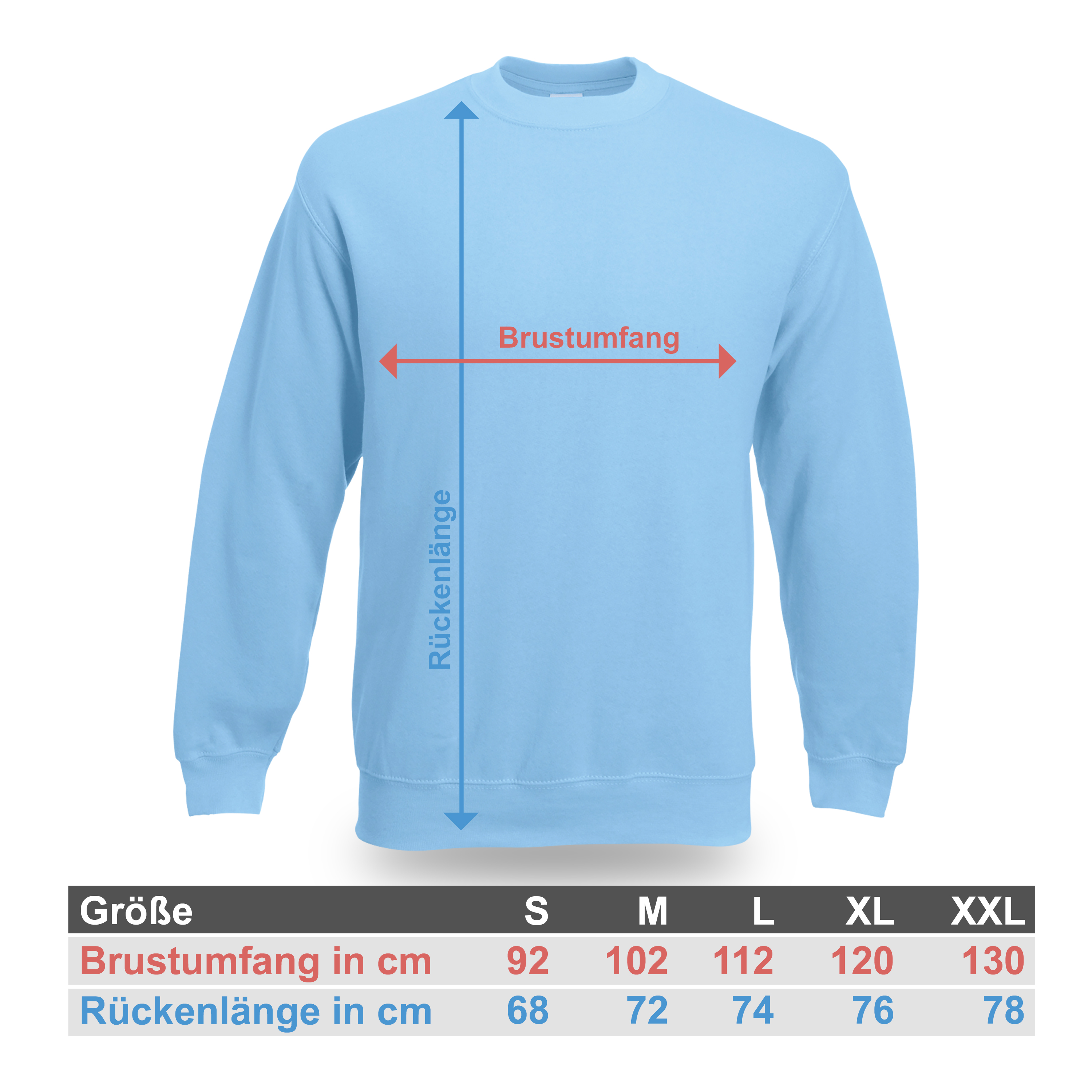 Sweatshirt Hellblau 3