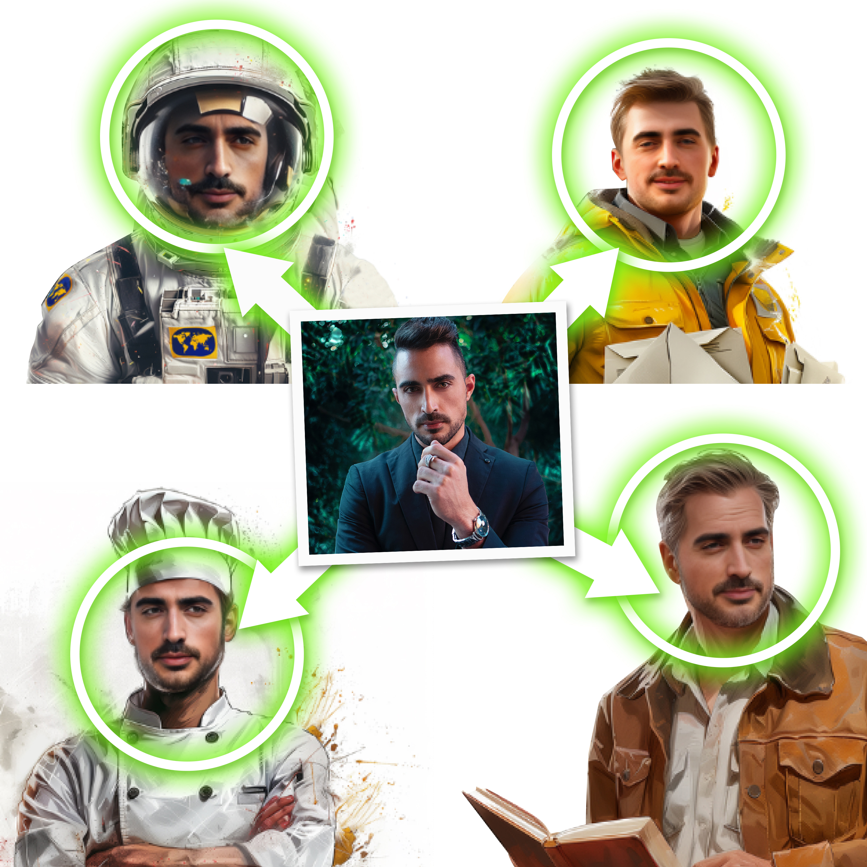 Face Swap Tasse Gold glänzend 2