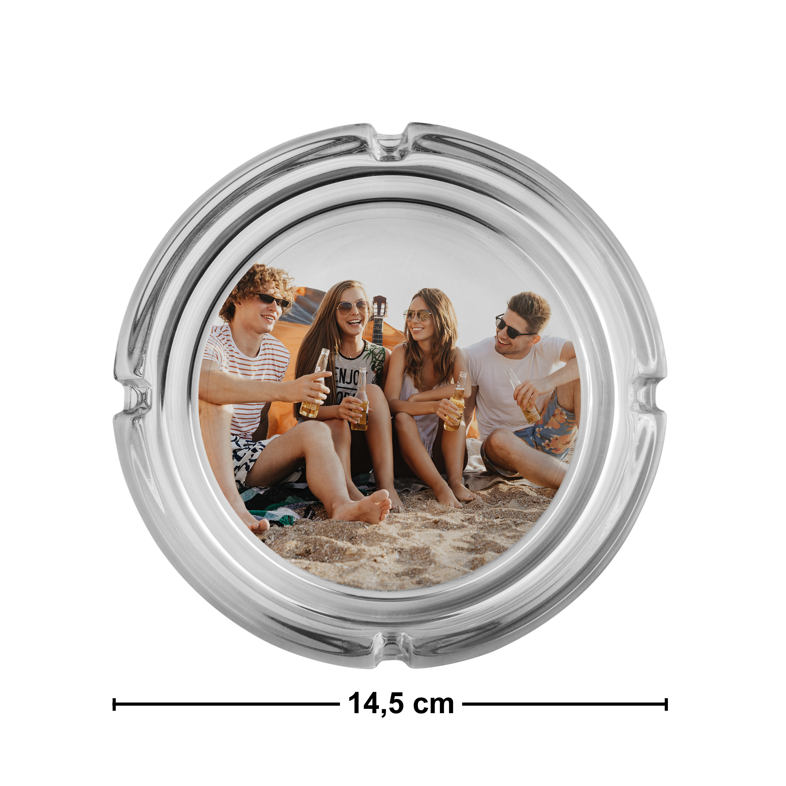 Glas-Aschenbecher Groß 2