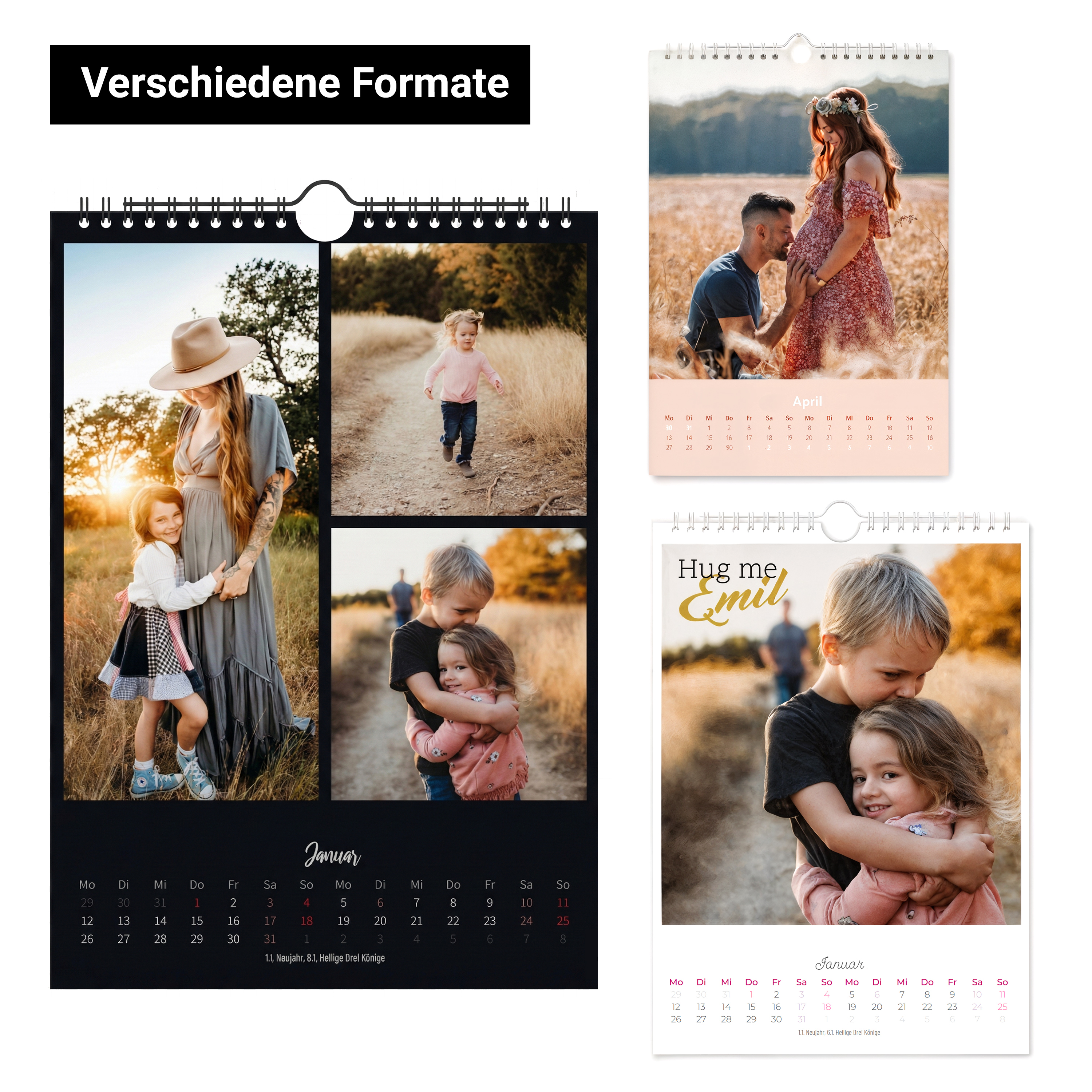 Wandkalender hoch DIN A3 4