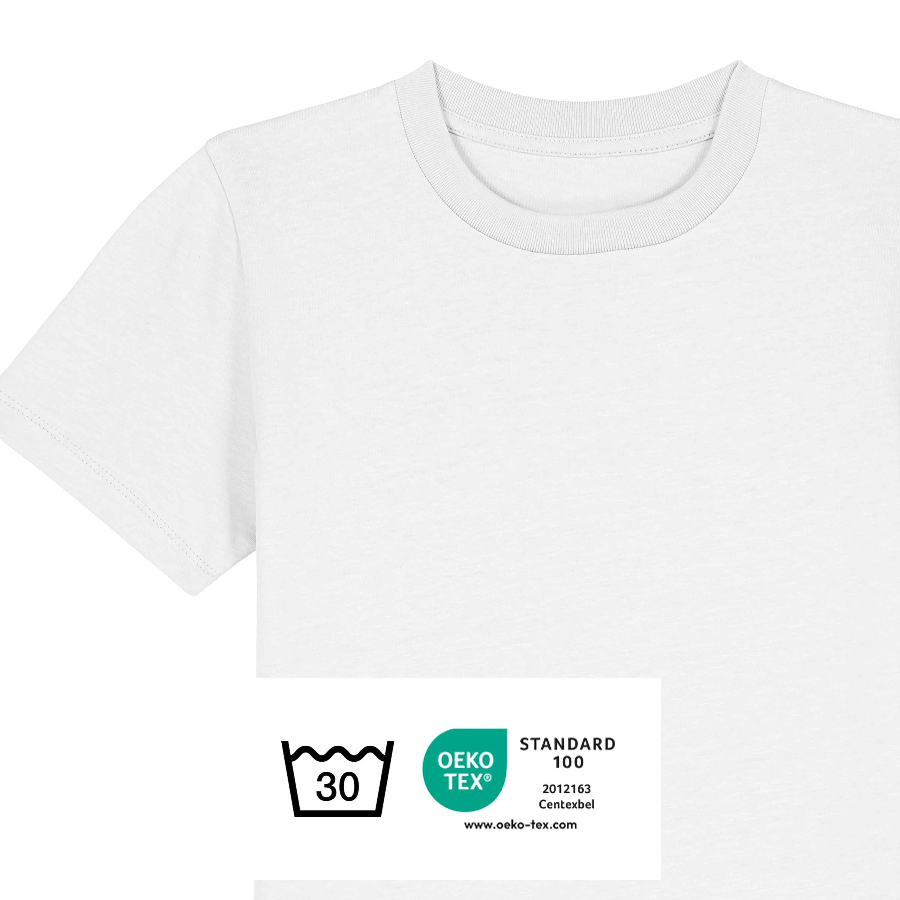 Kinder Bio T-Shirt 98/104 (3-4) Weiß 3