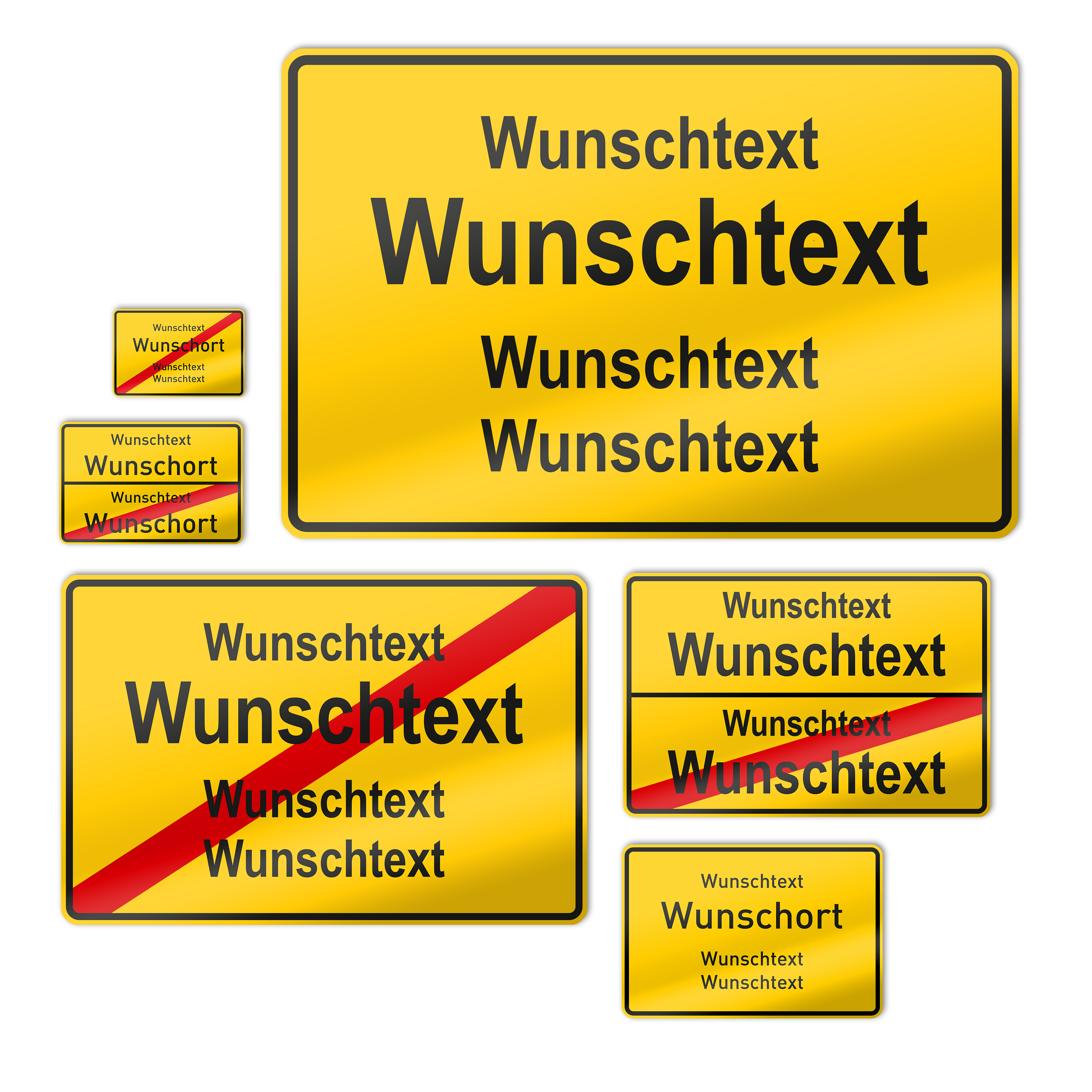 Ortsschilder 30 cm x 20 cm Blechschild 4