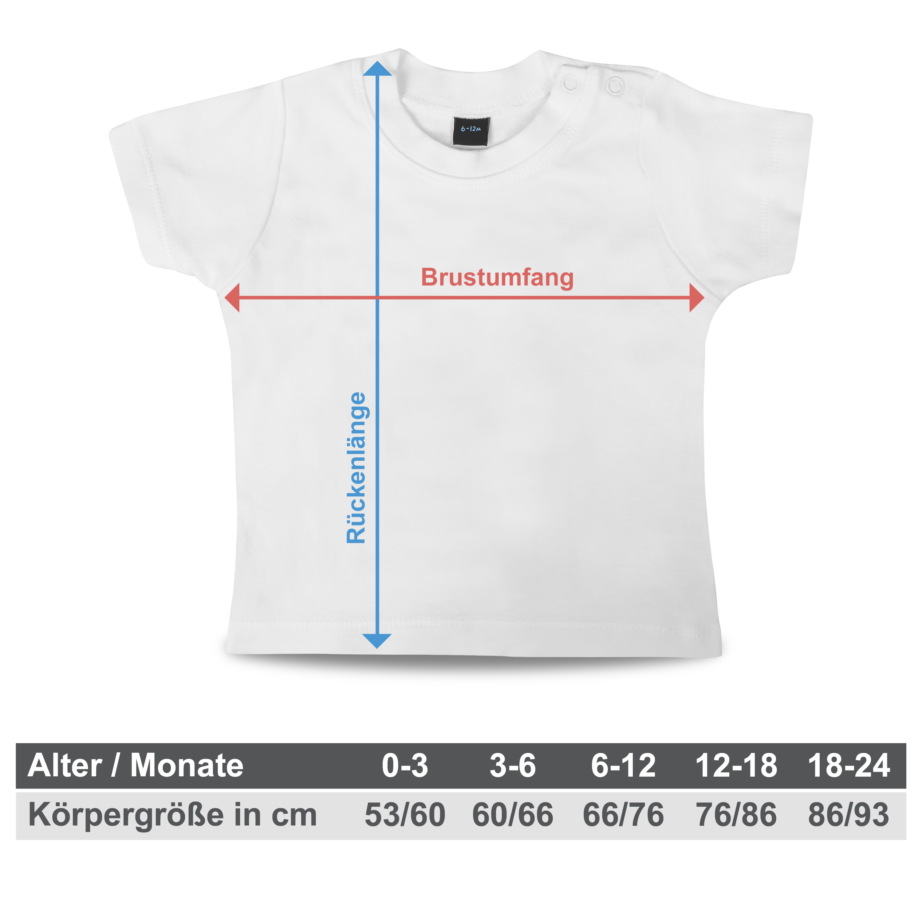 Baby Bio T-Shirt 0-3 Monate Weiß 4