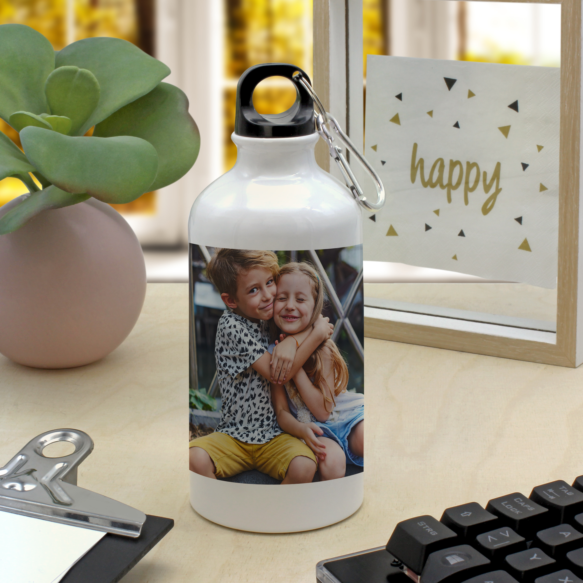 Alu-Trinkflasche Weiß 6