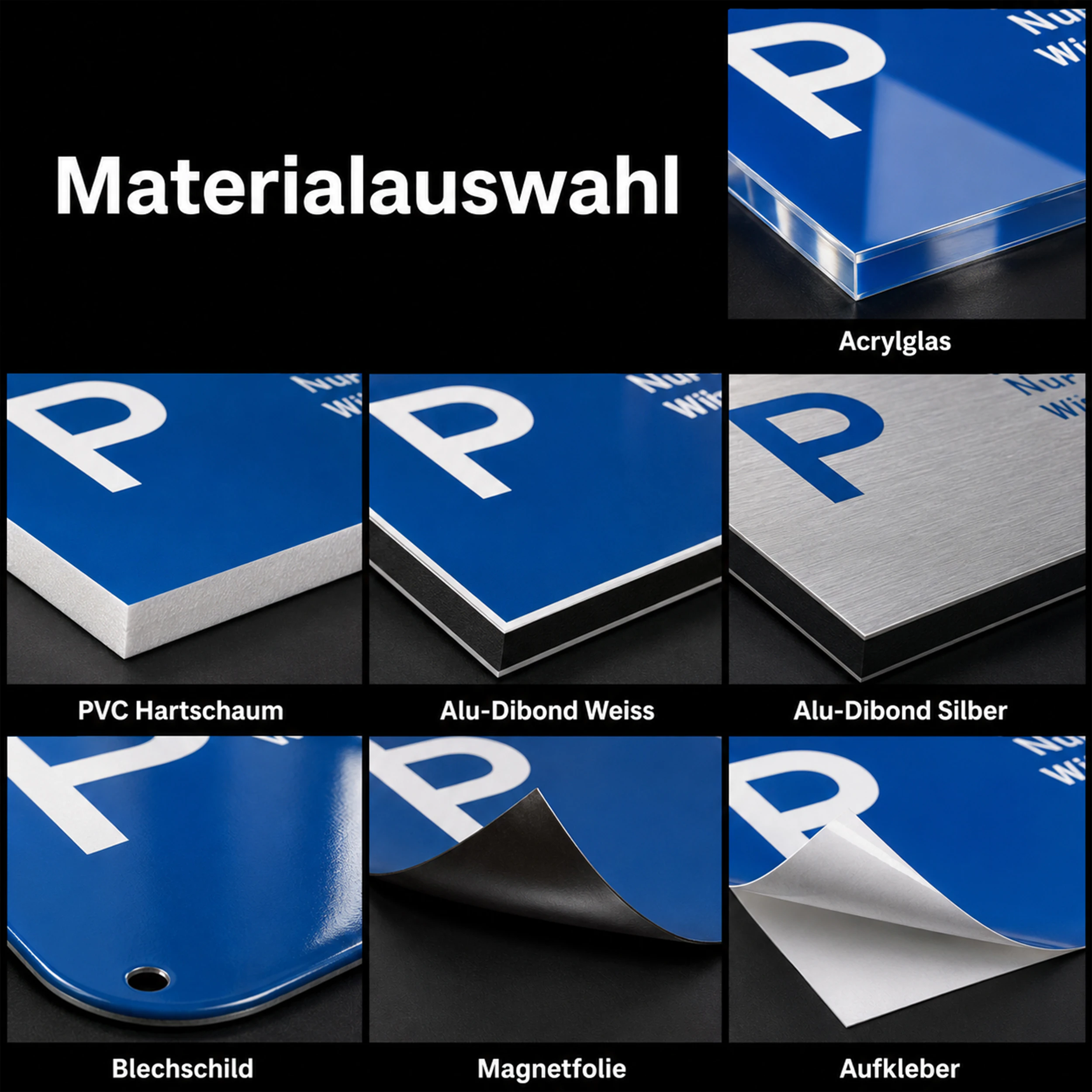 Parkschilder 30 cm x 20 cm Blechschild 5