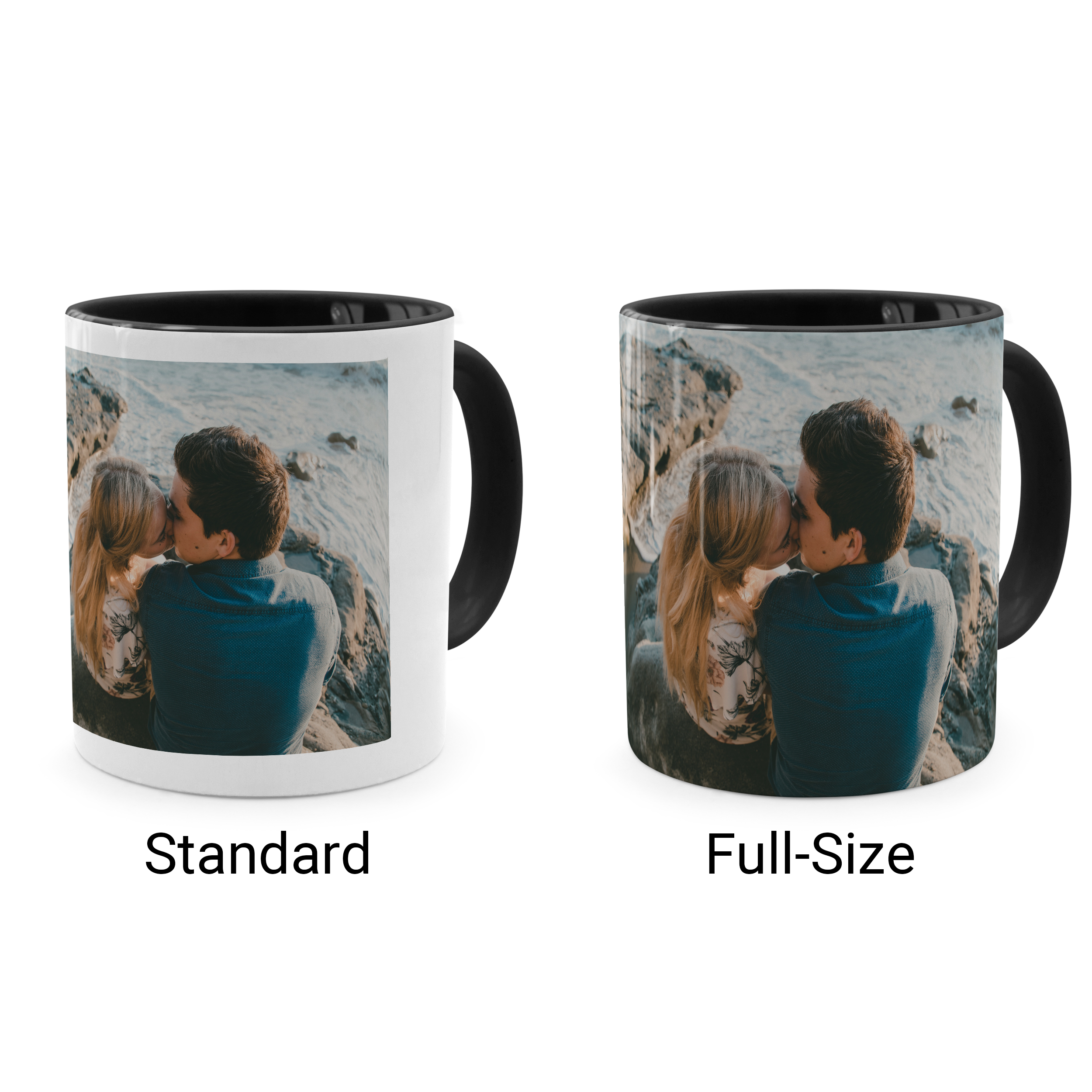 Zweifarbtasse Schwarz Full-Size 2