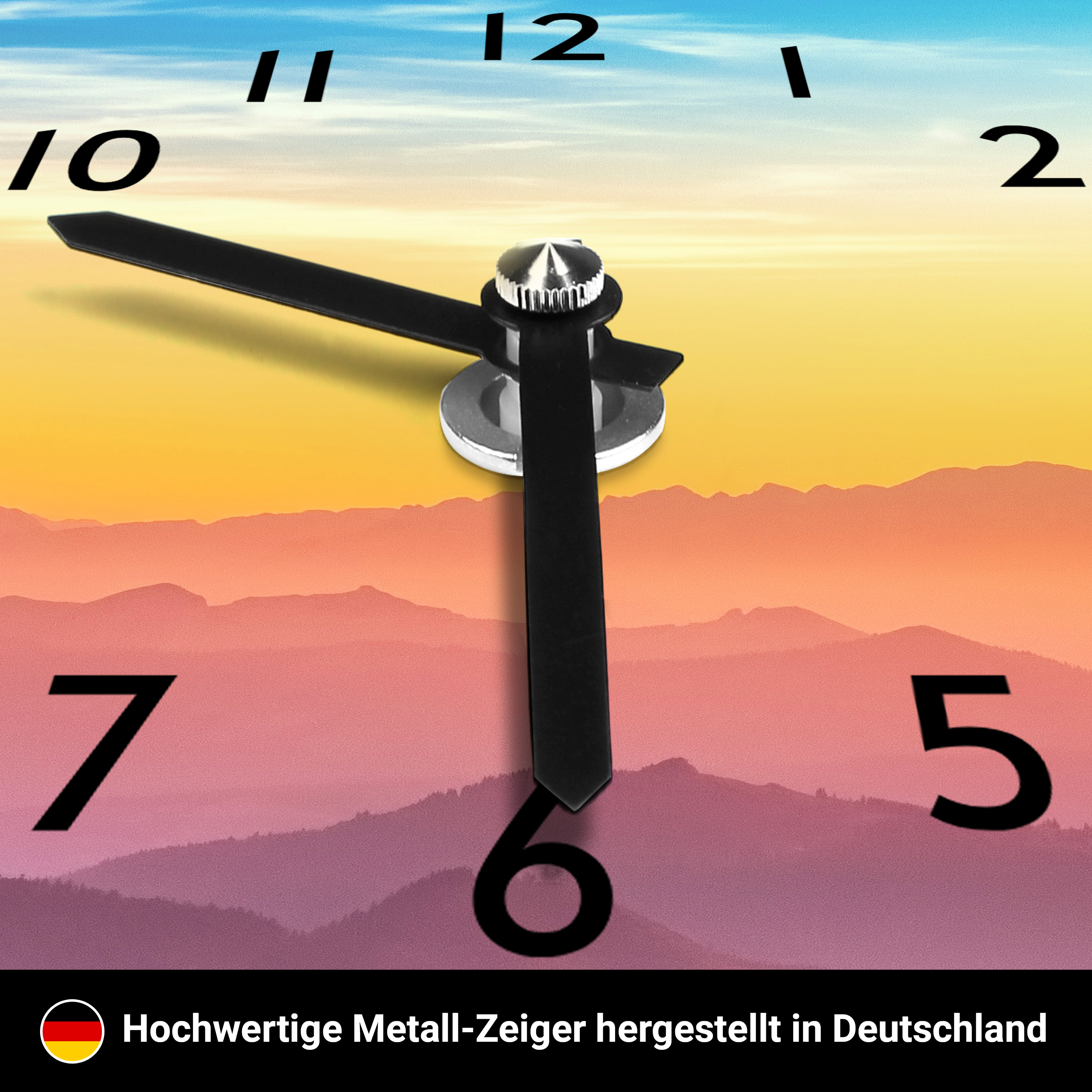 Schiefer-Wanduhr - Standard 6