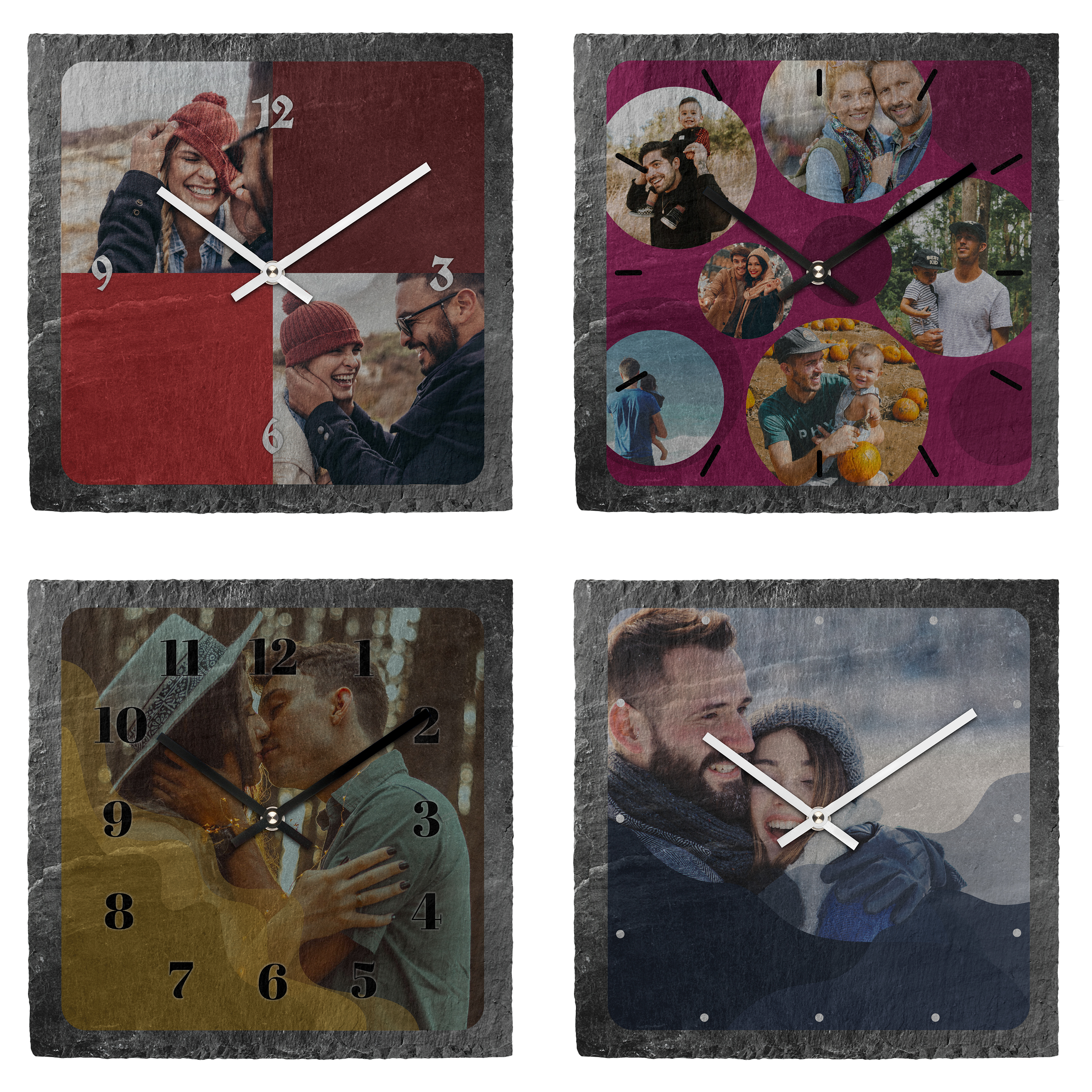 Schiefer-Wanduhr - Standard 4