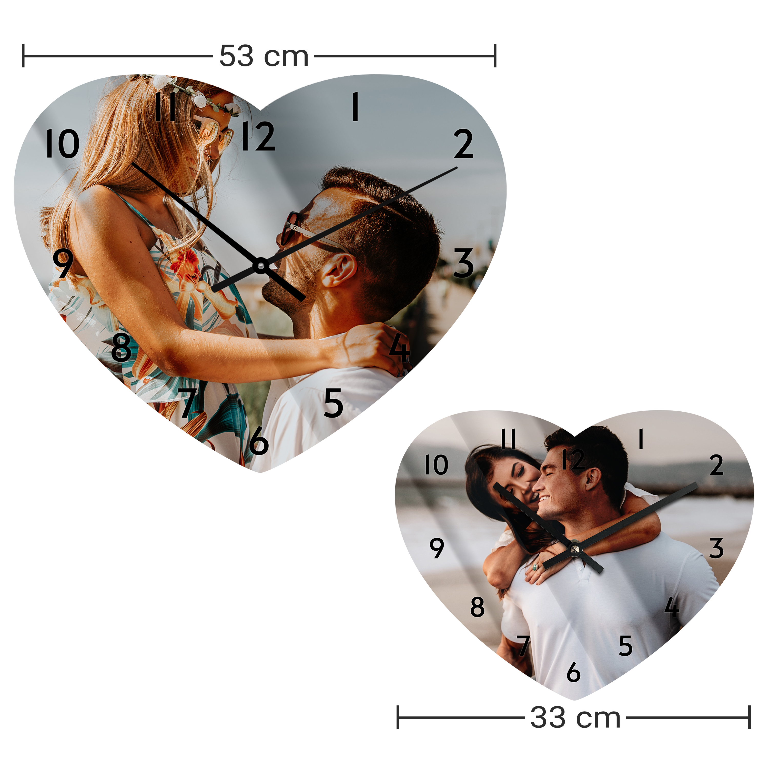 Herzuhr Standard (33,1 x 26,8 cm) Acrylglas 2