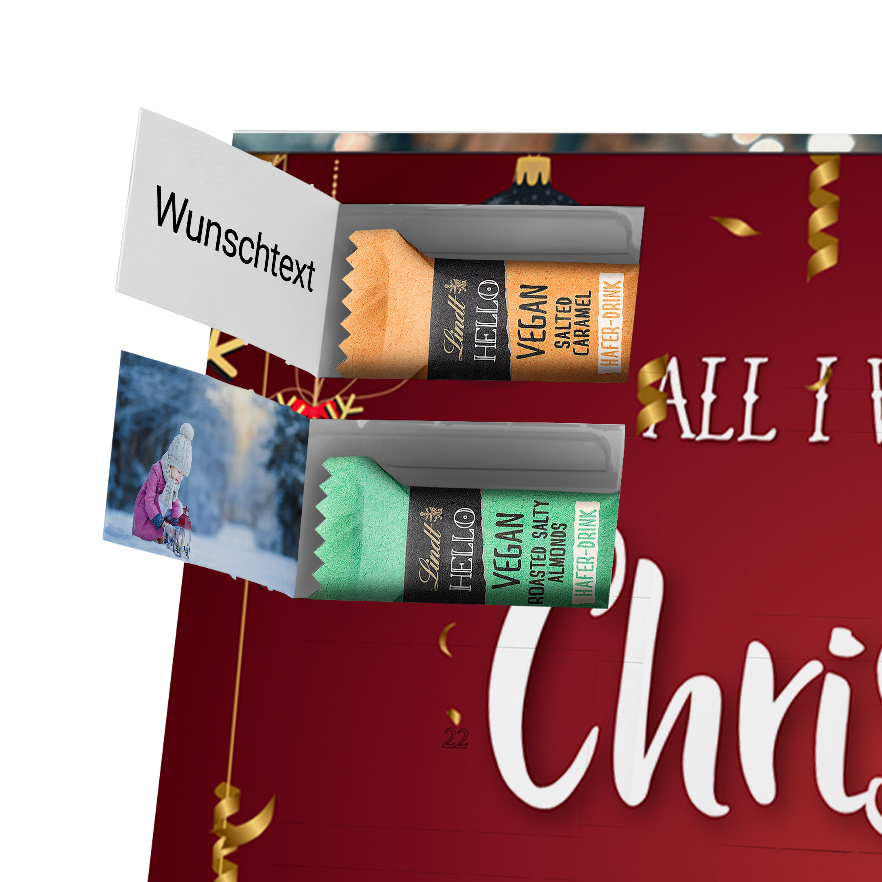 Namens-Adventskalender Lindt HELLO Vegan 2