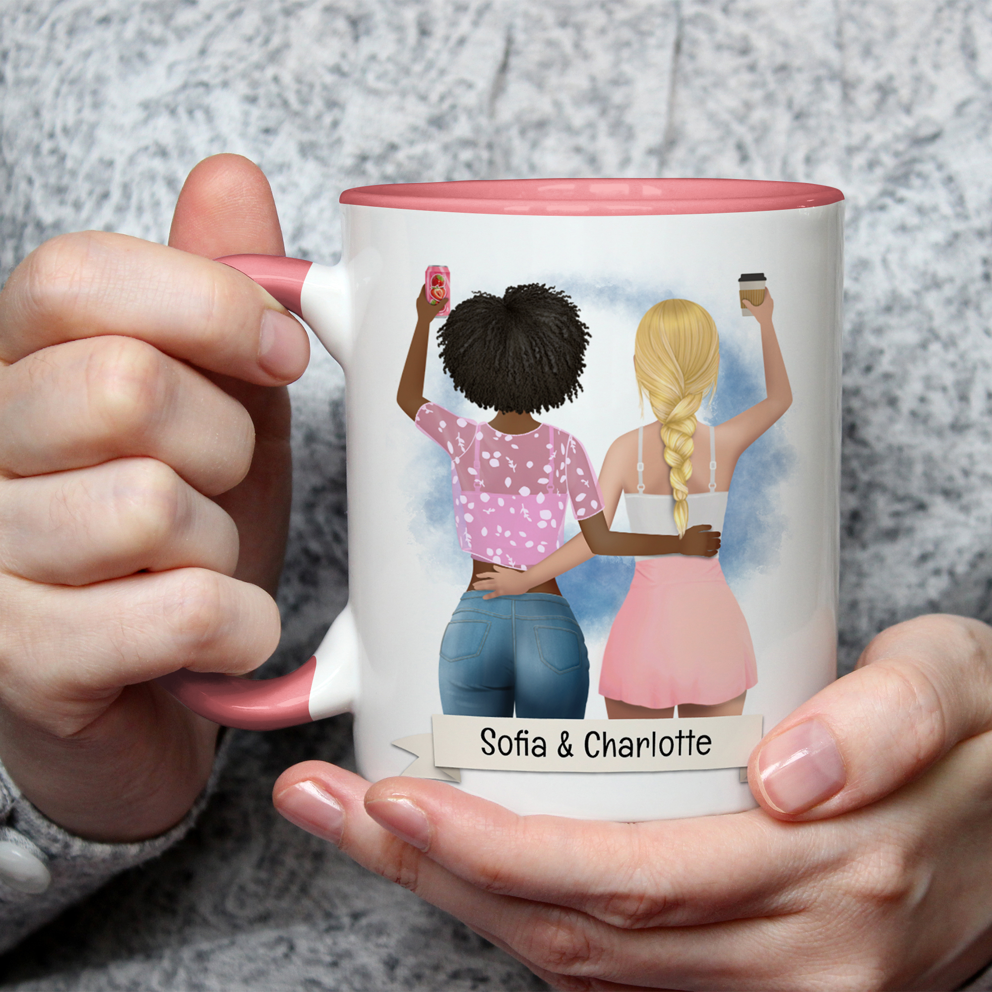 Beste Freundin Tasse Rosa 5